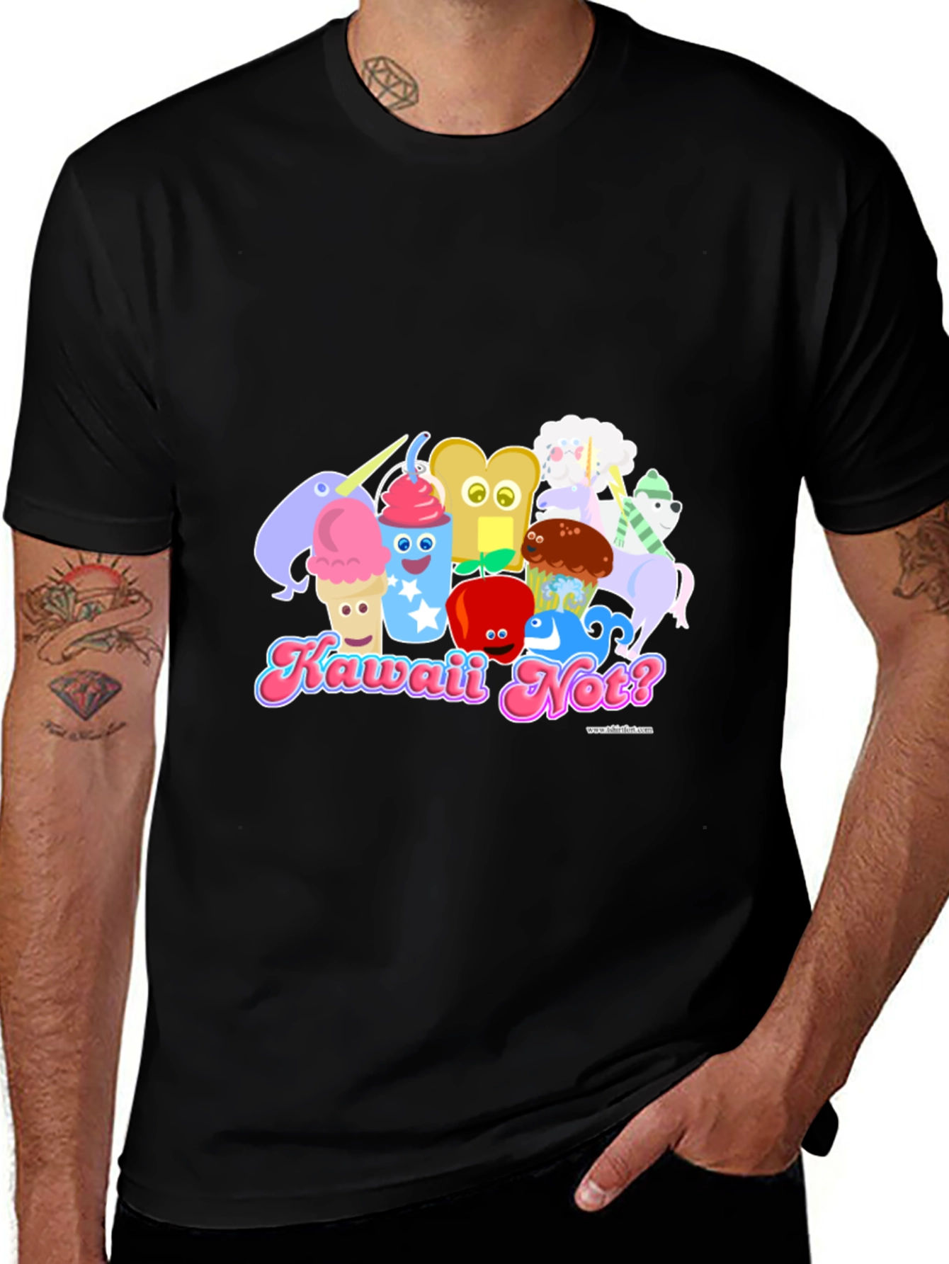 Kawaii Not? T-Shirt: Fun Unique Graphic Tee