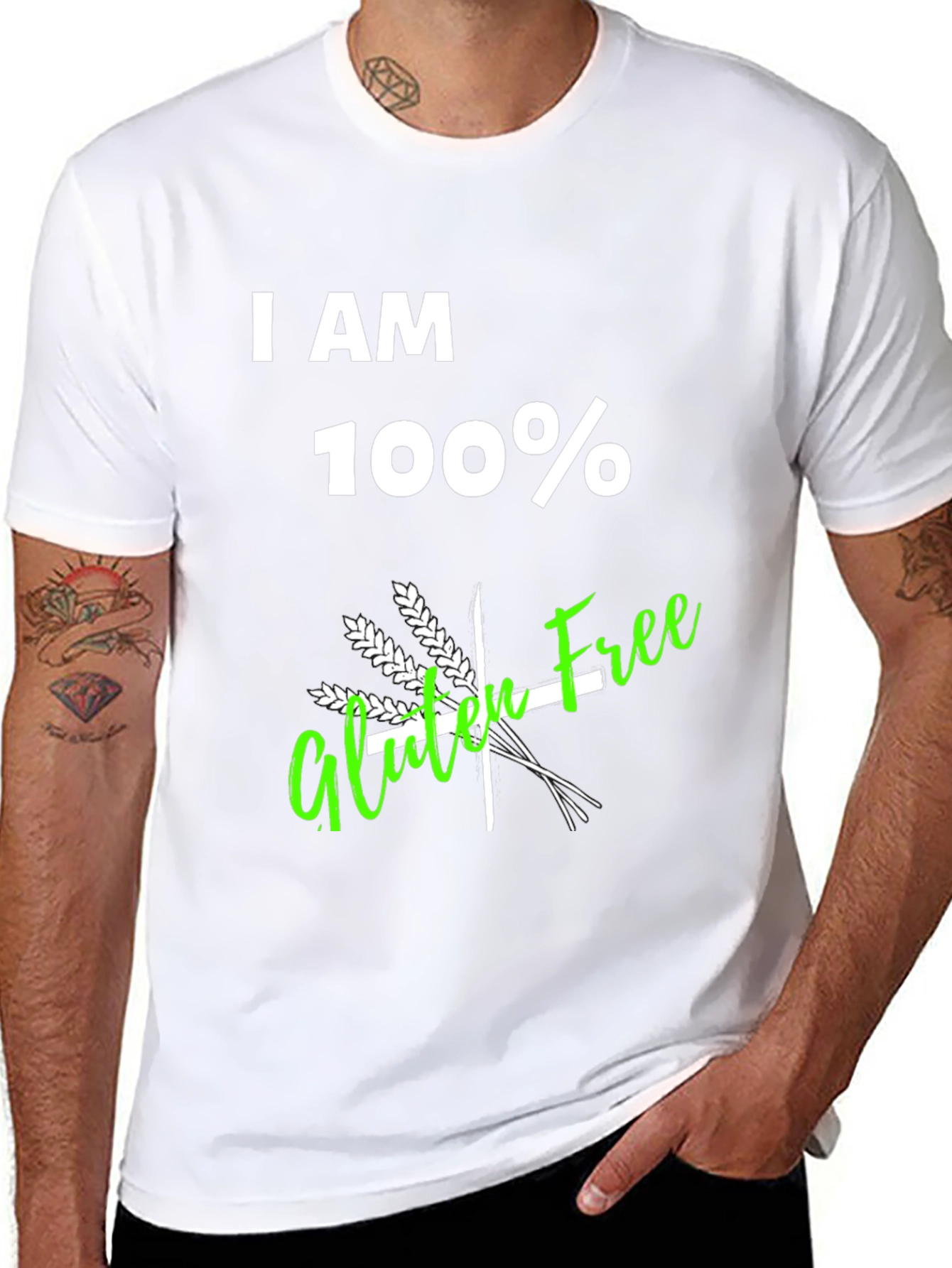 I AM 100% Gluten Free T-Shirt