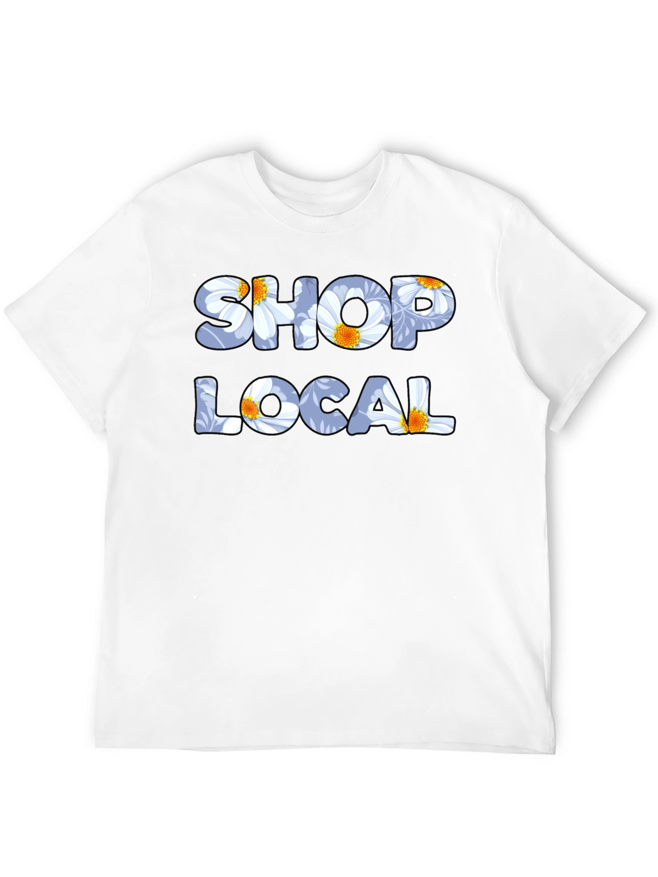 Shop Local Floral Graphic T-Shirt