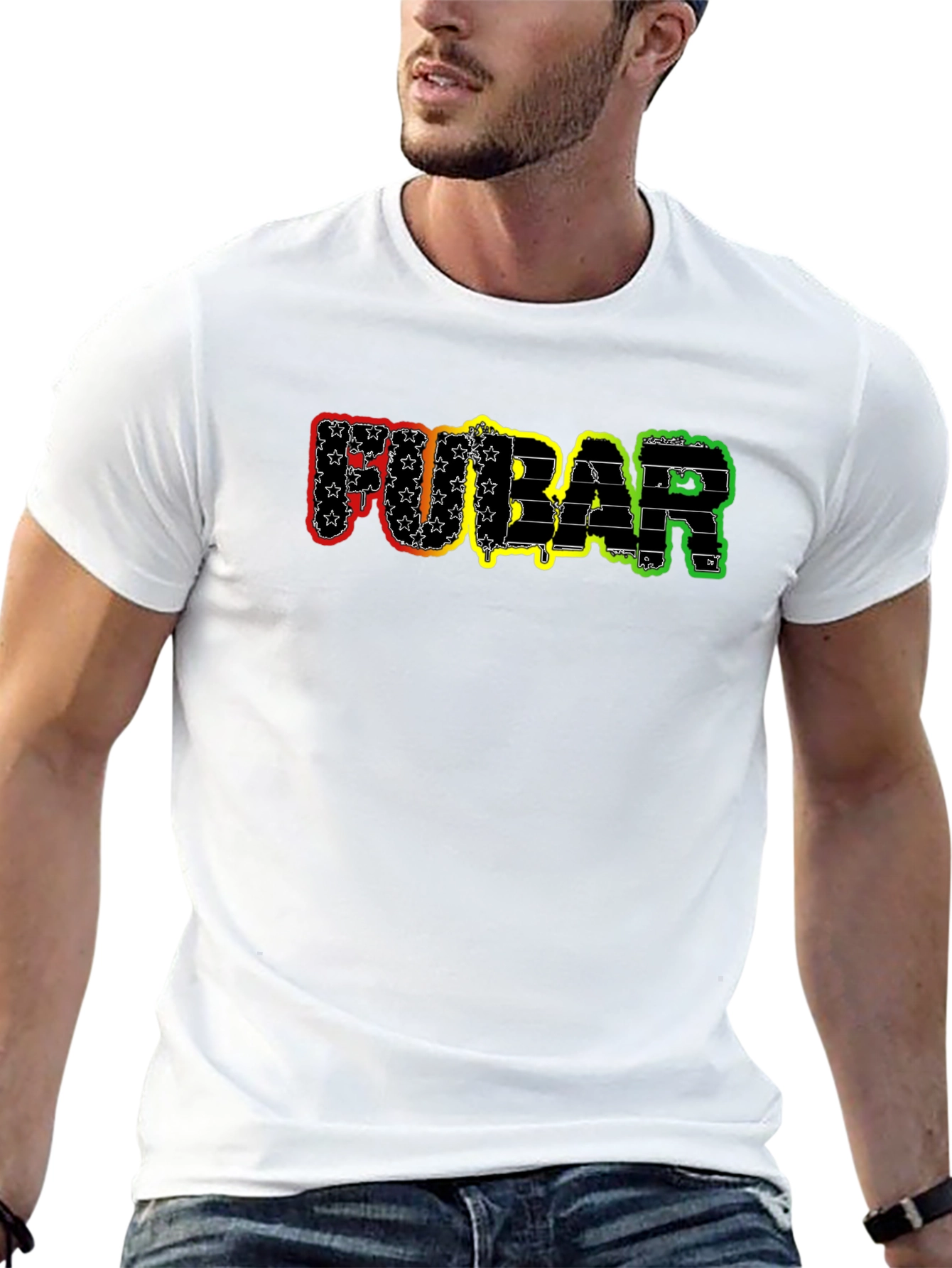 FUBAR Graphic Tee - Black Crewneck