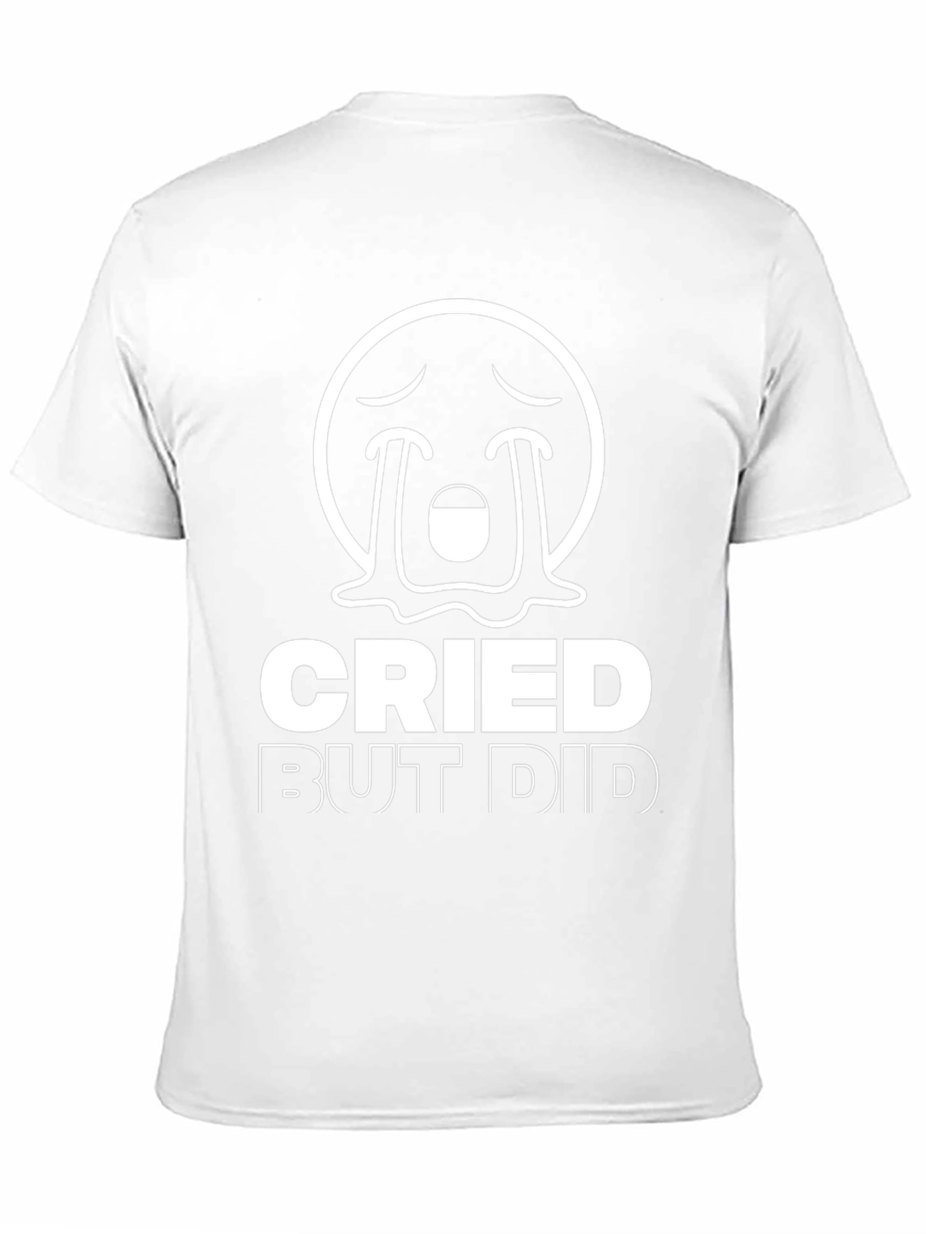 Cried But Did Funny Emoji Graphic T-Shirt