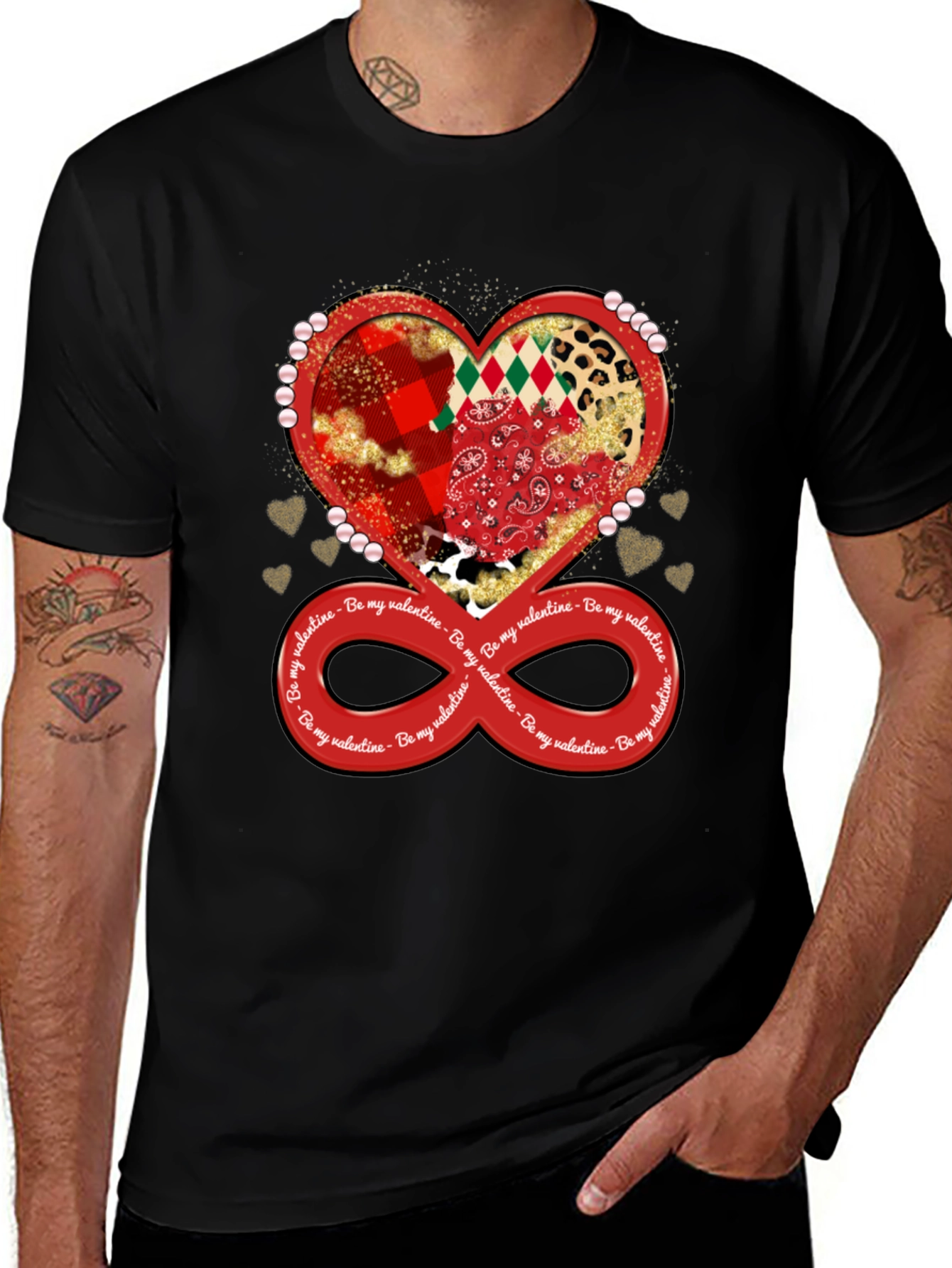 Valentine Heart & Infinity T-Shirt