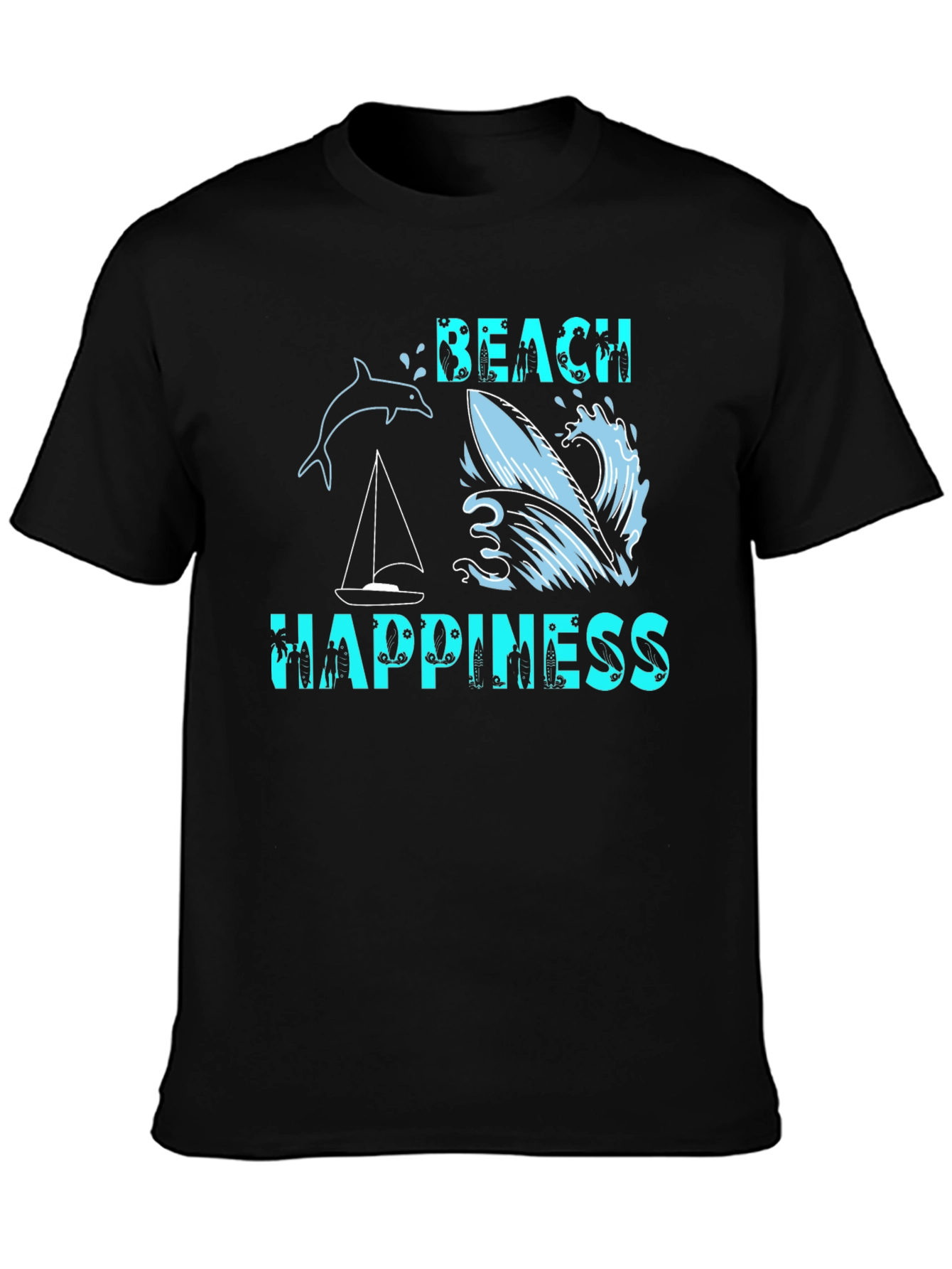Beach Happiness Graphic T-Shirt