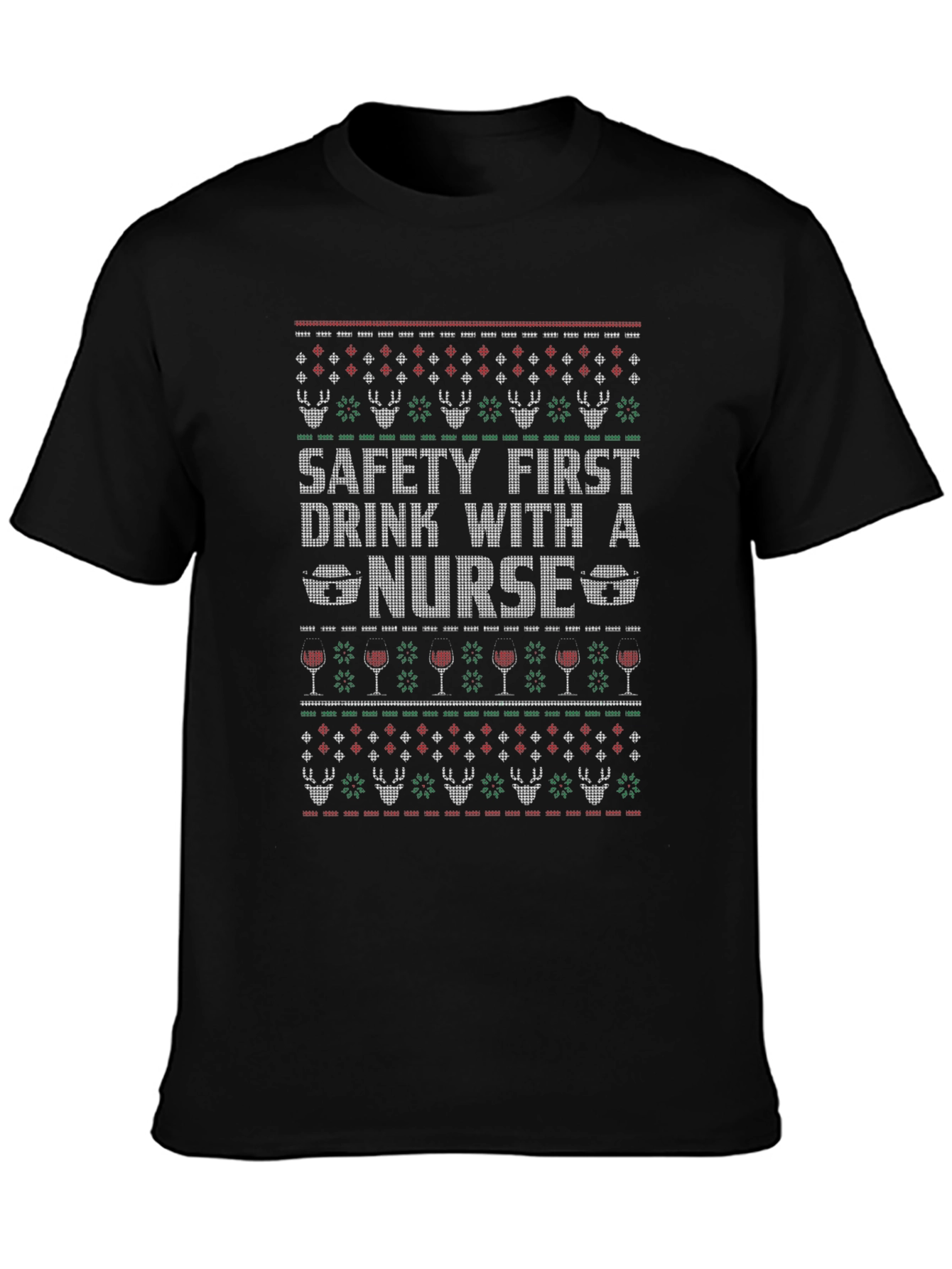 Funny Nurse Ugly Christmas Sweater T-Shirt