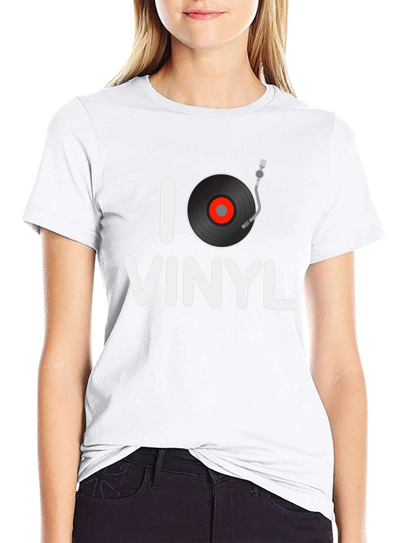 I Love Vinyl Graphic Tee - Music Lover Shirt
