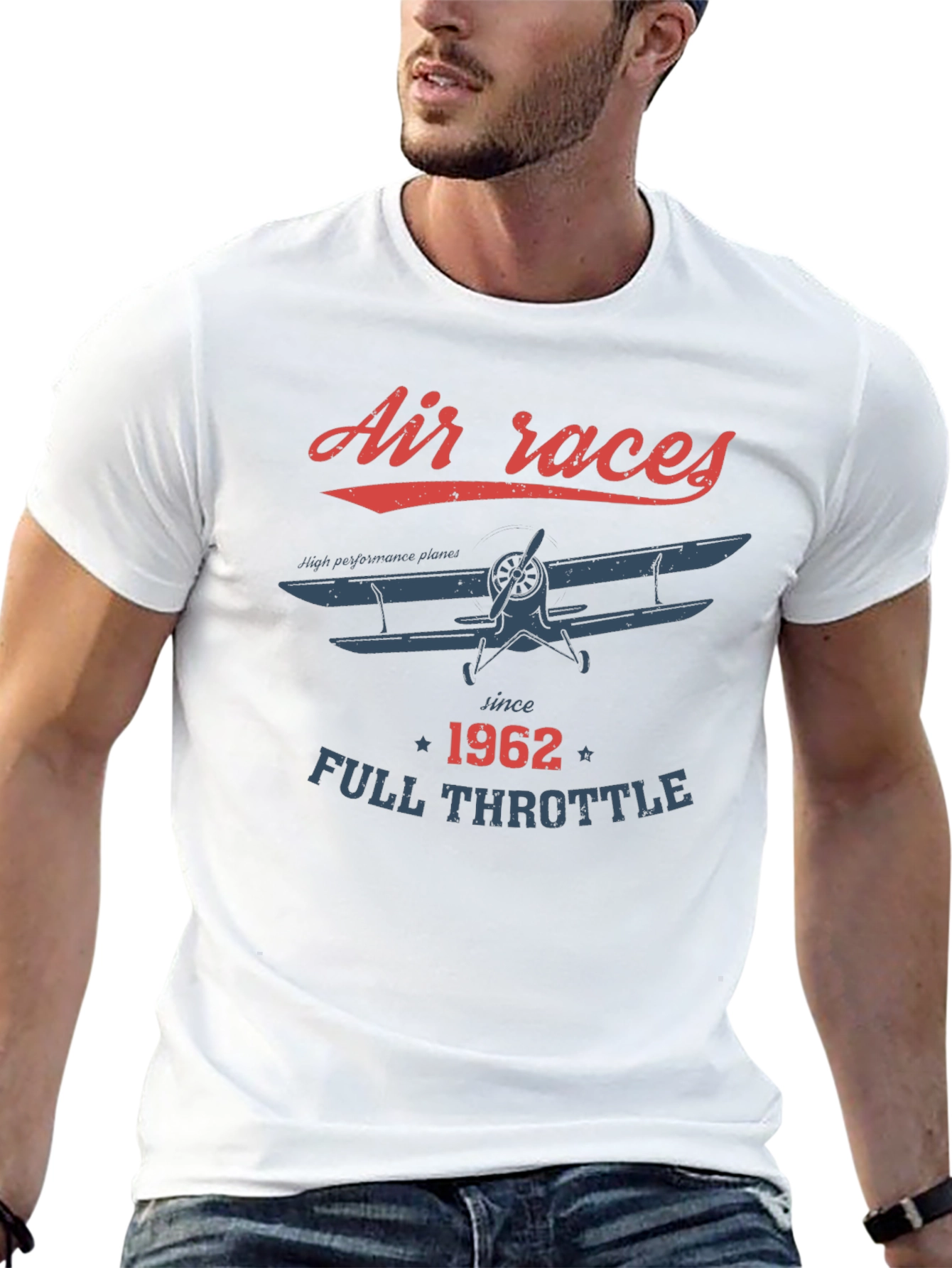 Air Races 1962 Full Throttle Graphic Tee
