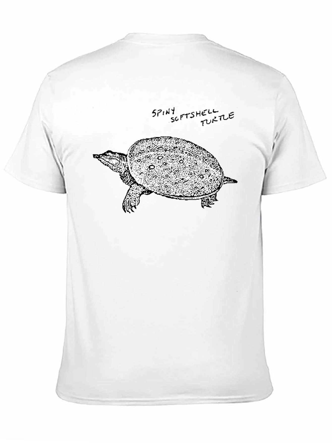 Spiny Softshell Turtle Graphic Tee - Black