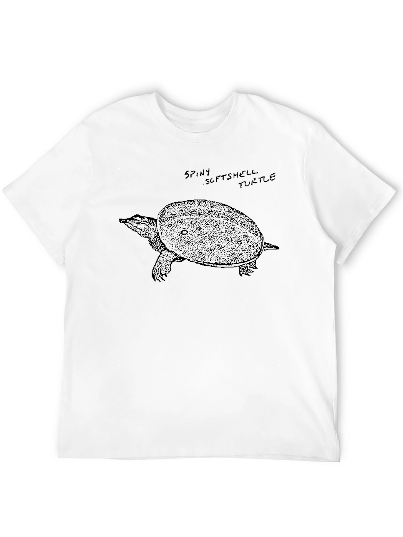 Spiny Softshell Turtle Graphic Tee - Black