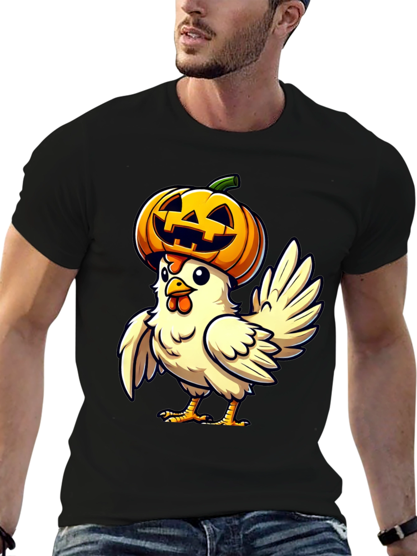 Spooky Chicken Halloween T-Shirt