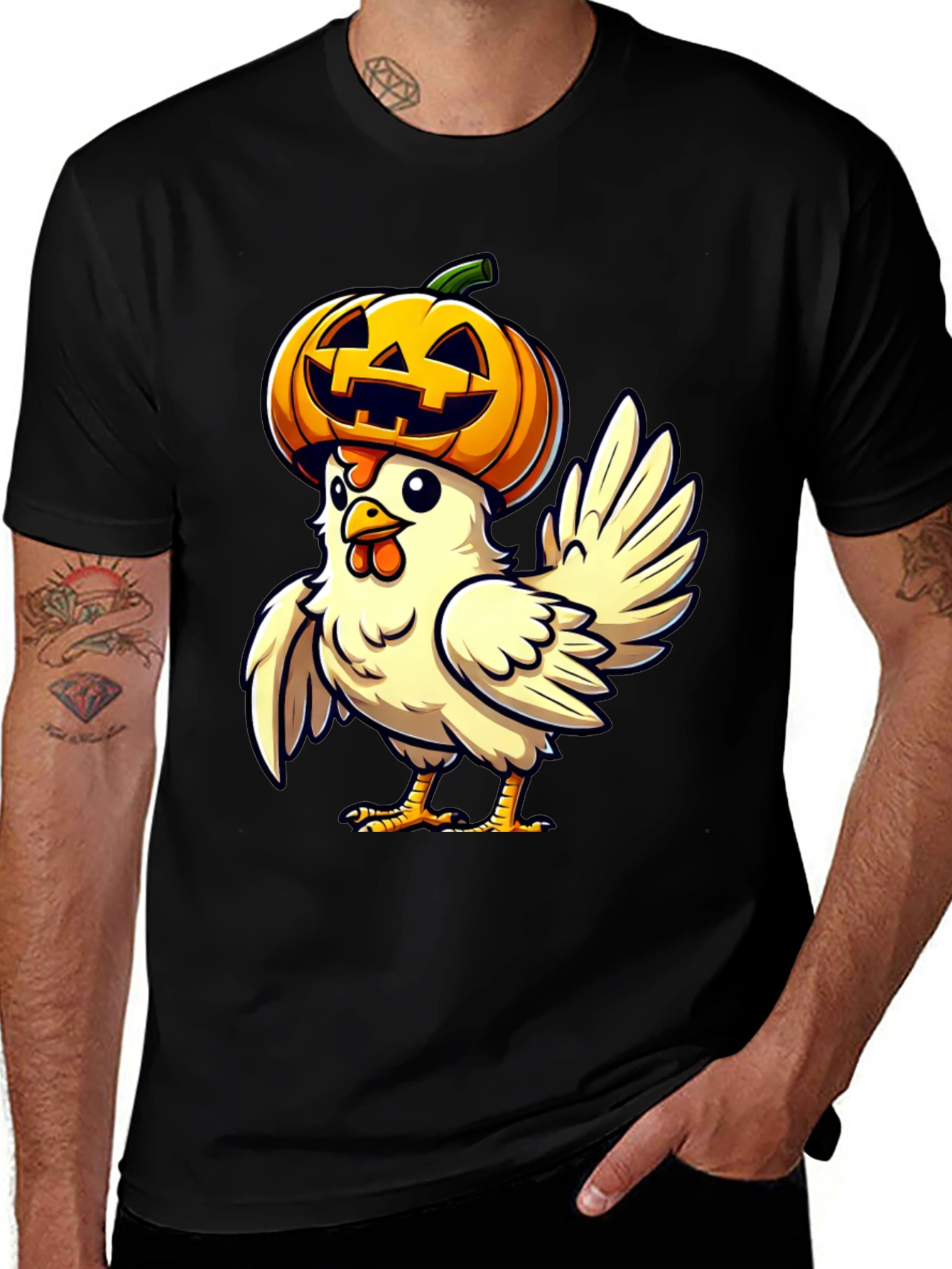 Spooky Chicken Halloween T-Shirt