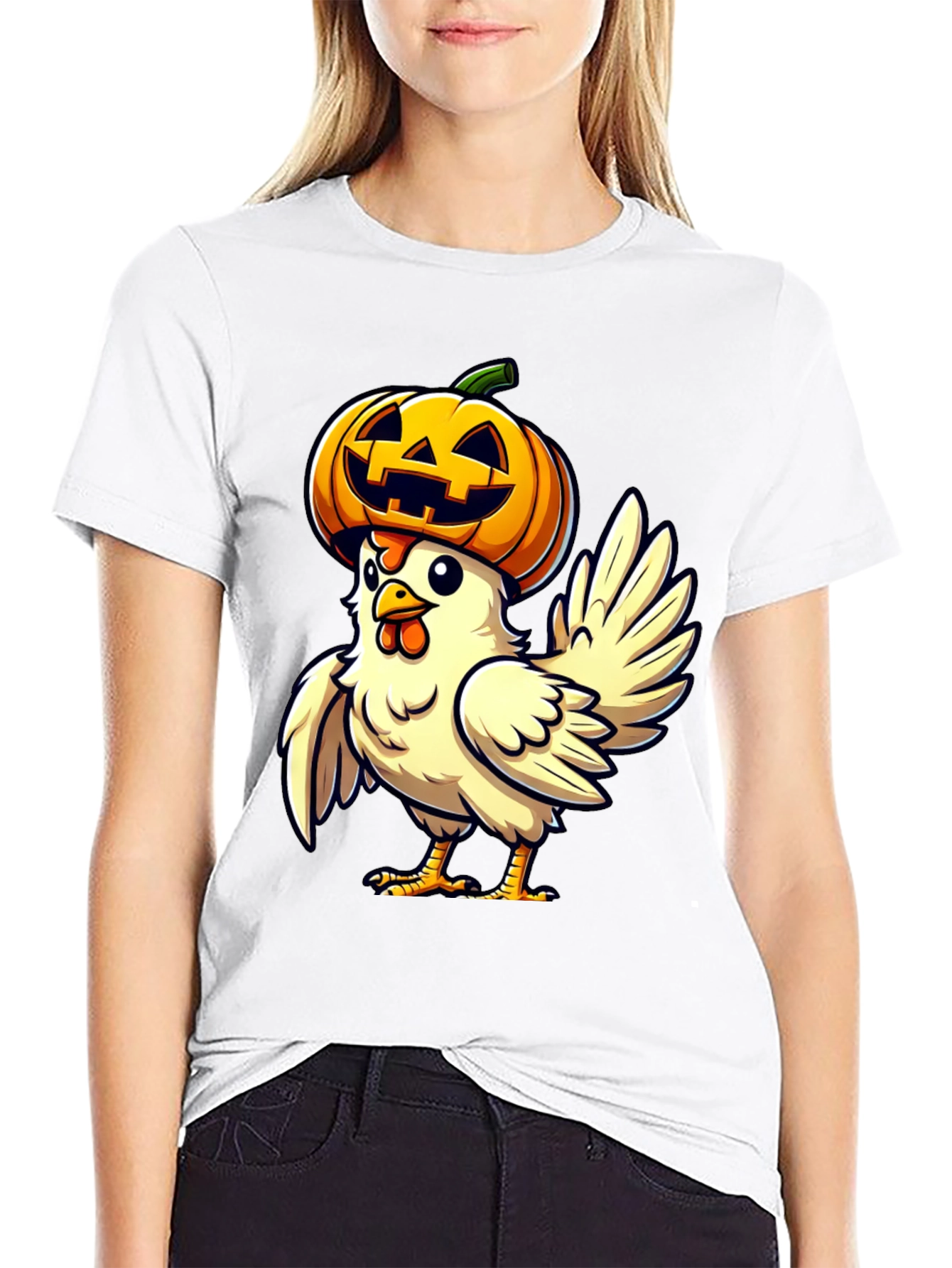 Spooky Chicken Halloween T-Shirt