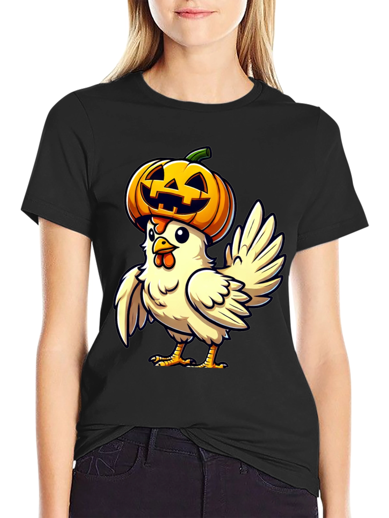 Spooky Chicken Halloween T-Shirt
