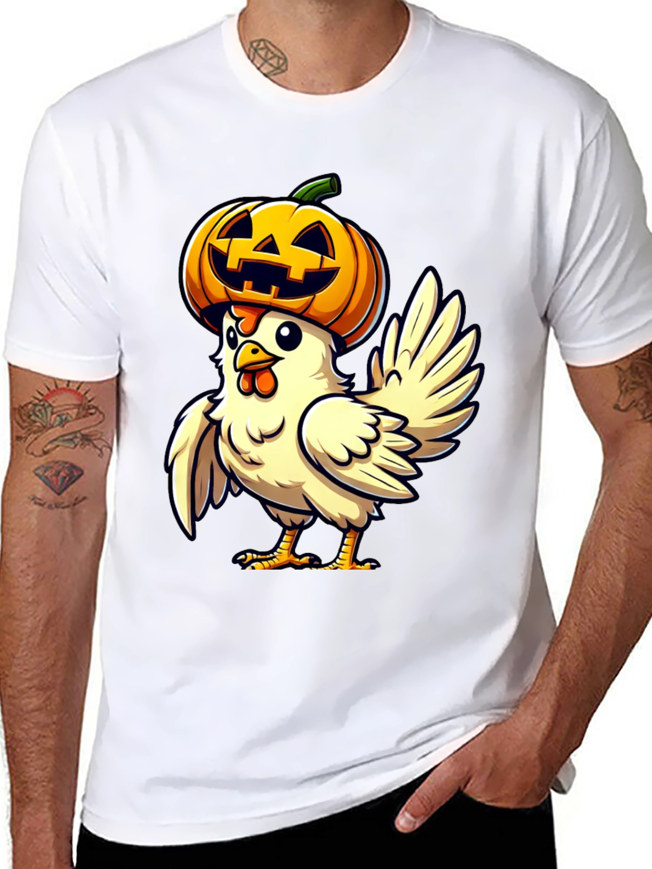 Spooky Chicken Halloween T-Shirt