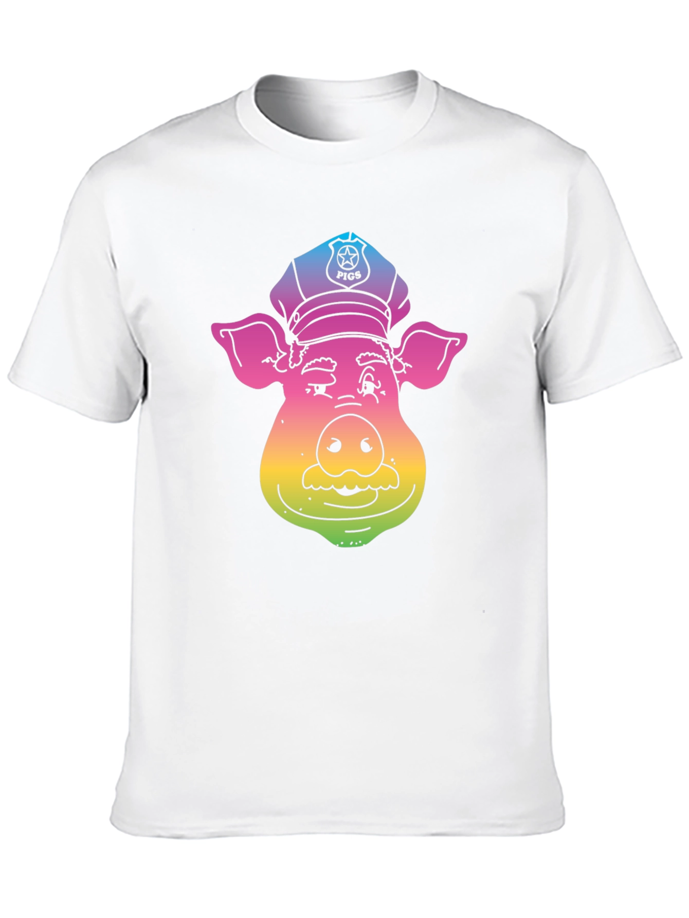 Rainbow Pig Police T-Shirt
