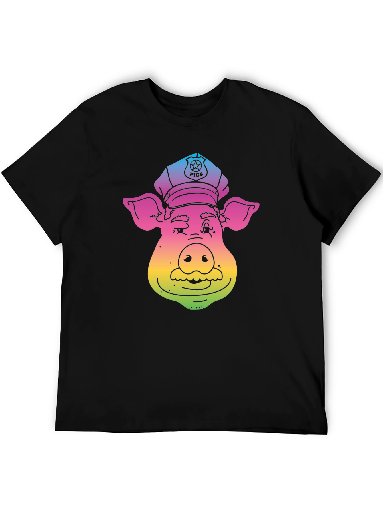Rainbow Pig Police T-Shirt