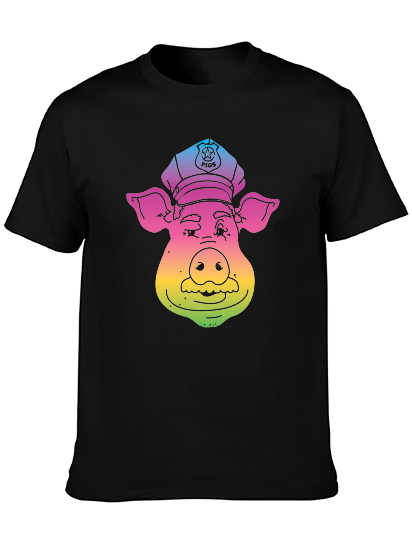 Rainbow Pig Police T-Shirt