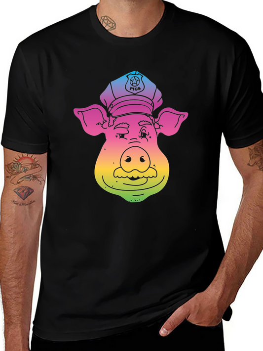 Rainbow Pig Police T-Shirt
