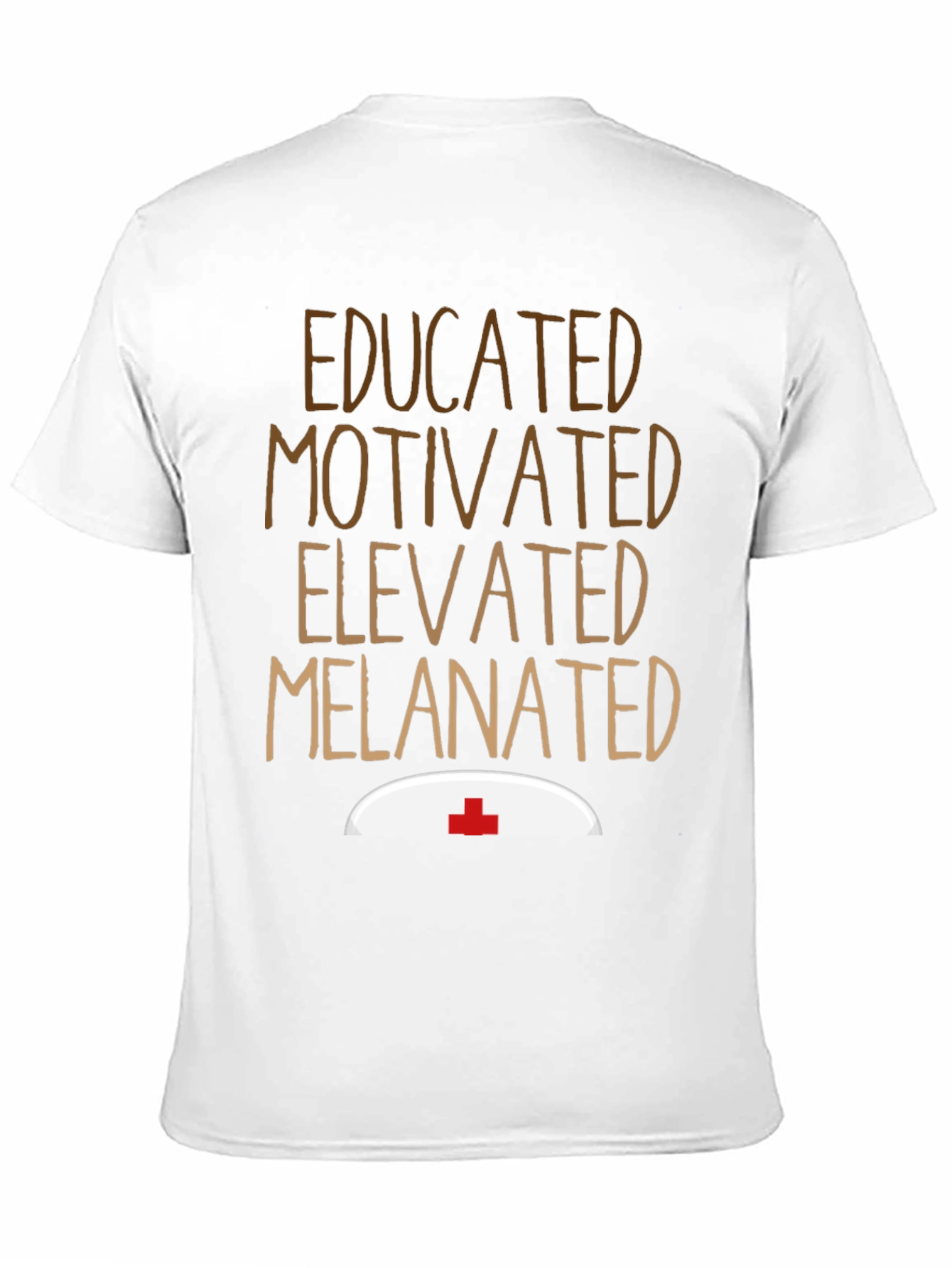 Educated Melanin Nurse Graphic T-Shirt