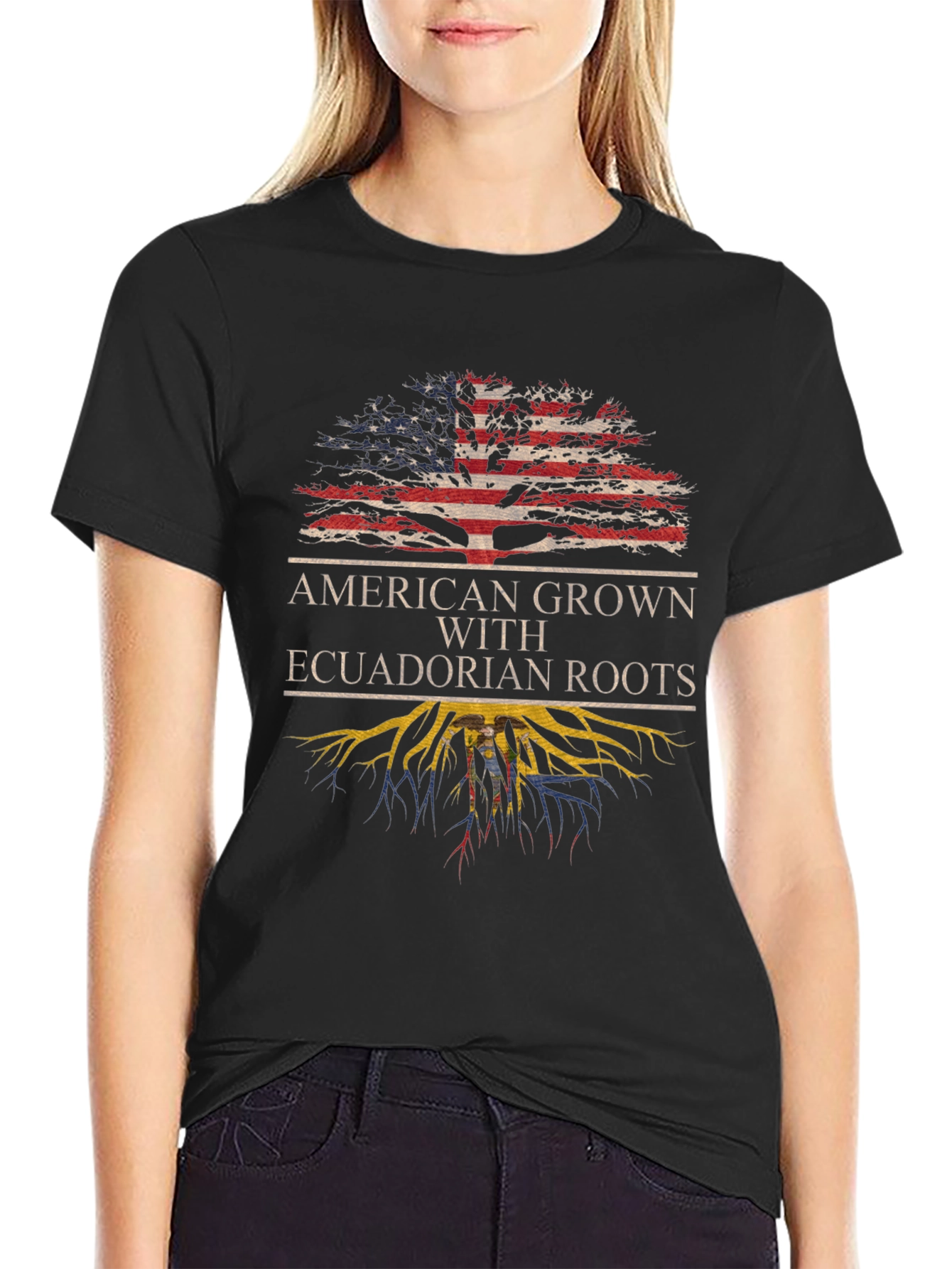 American Grown with Ecuadorian Roots T-Shirt