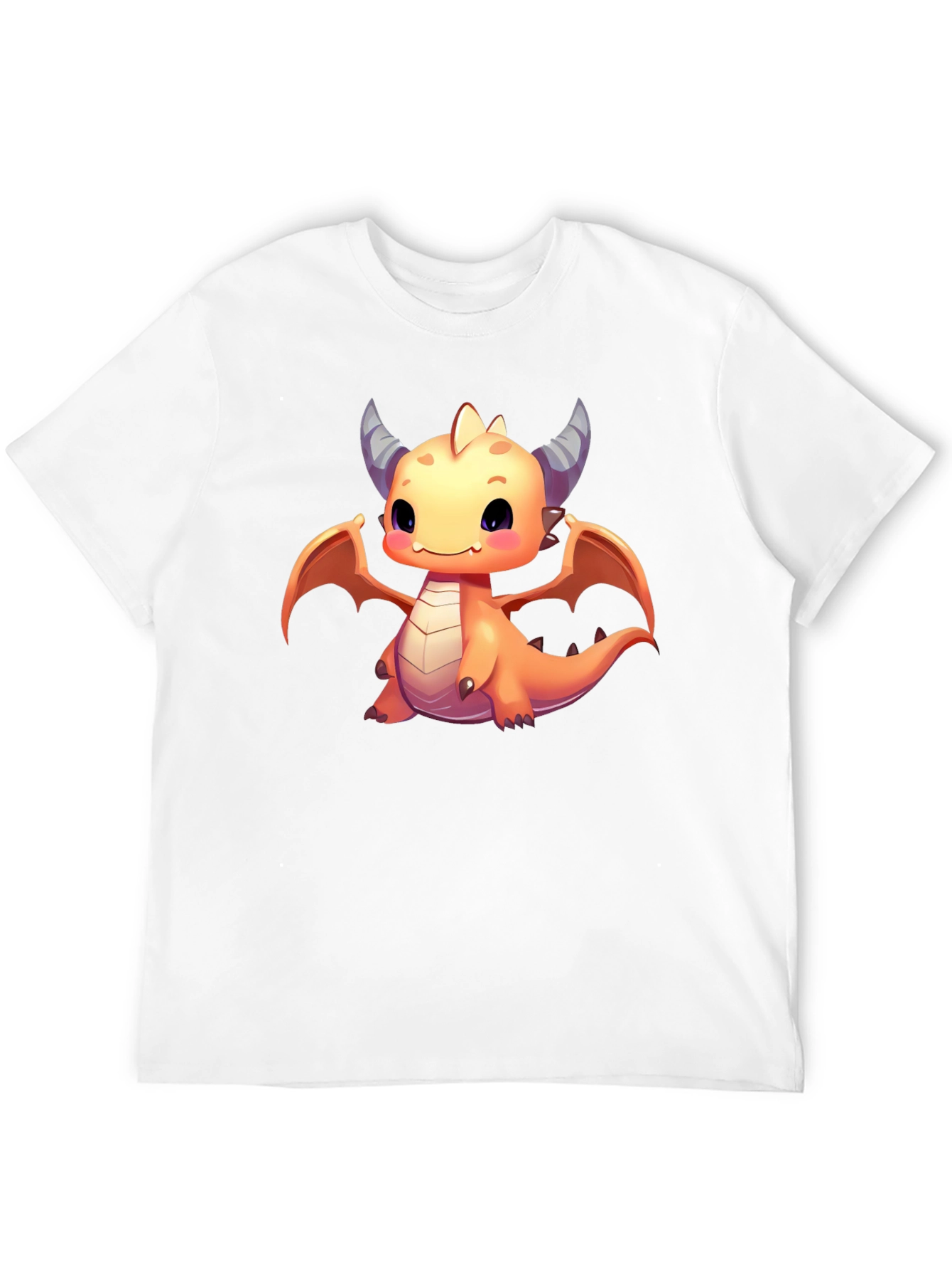 Cute Dragon Graphic T-Shirt - Black