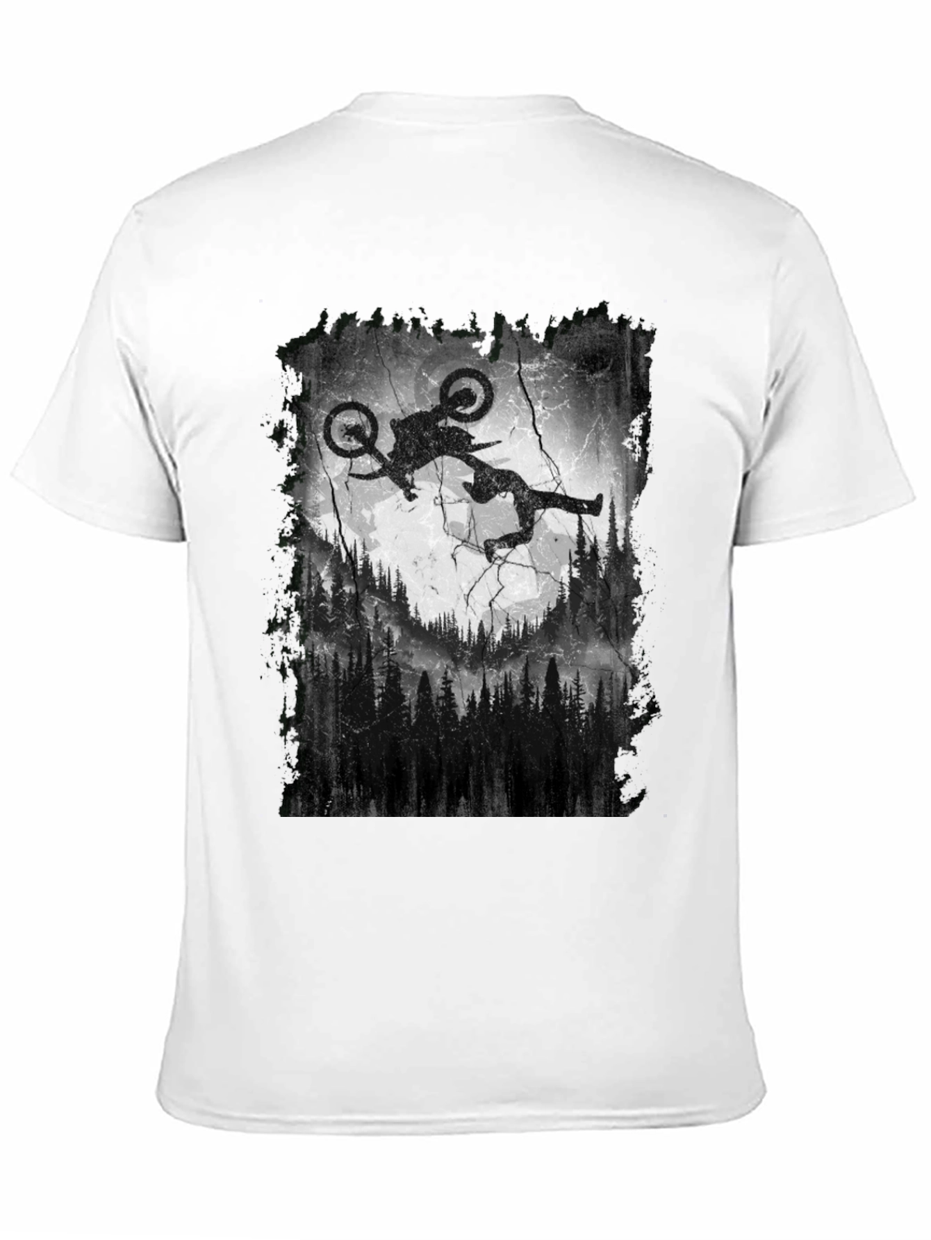 Mountain Bike Silhouette Graphic Tee