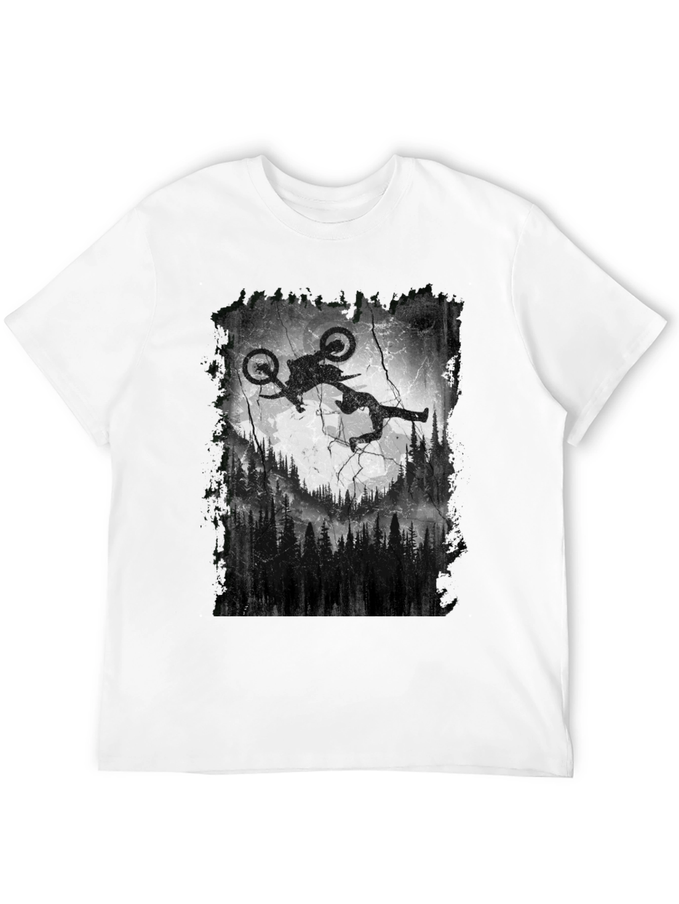 Mountain Bike Silhouette Graphic Tee