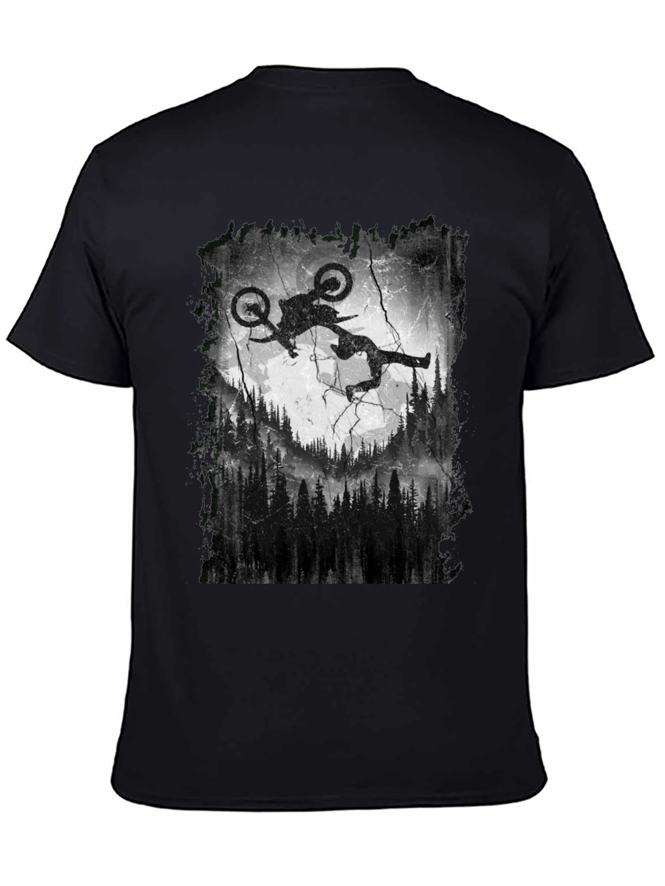 Mountain Bike Silhouette Graphic Tee