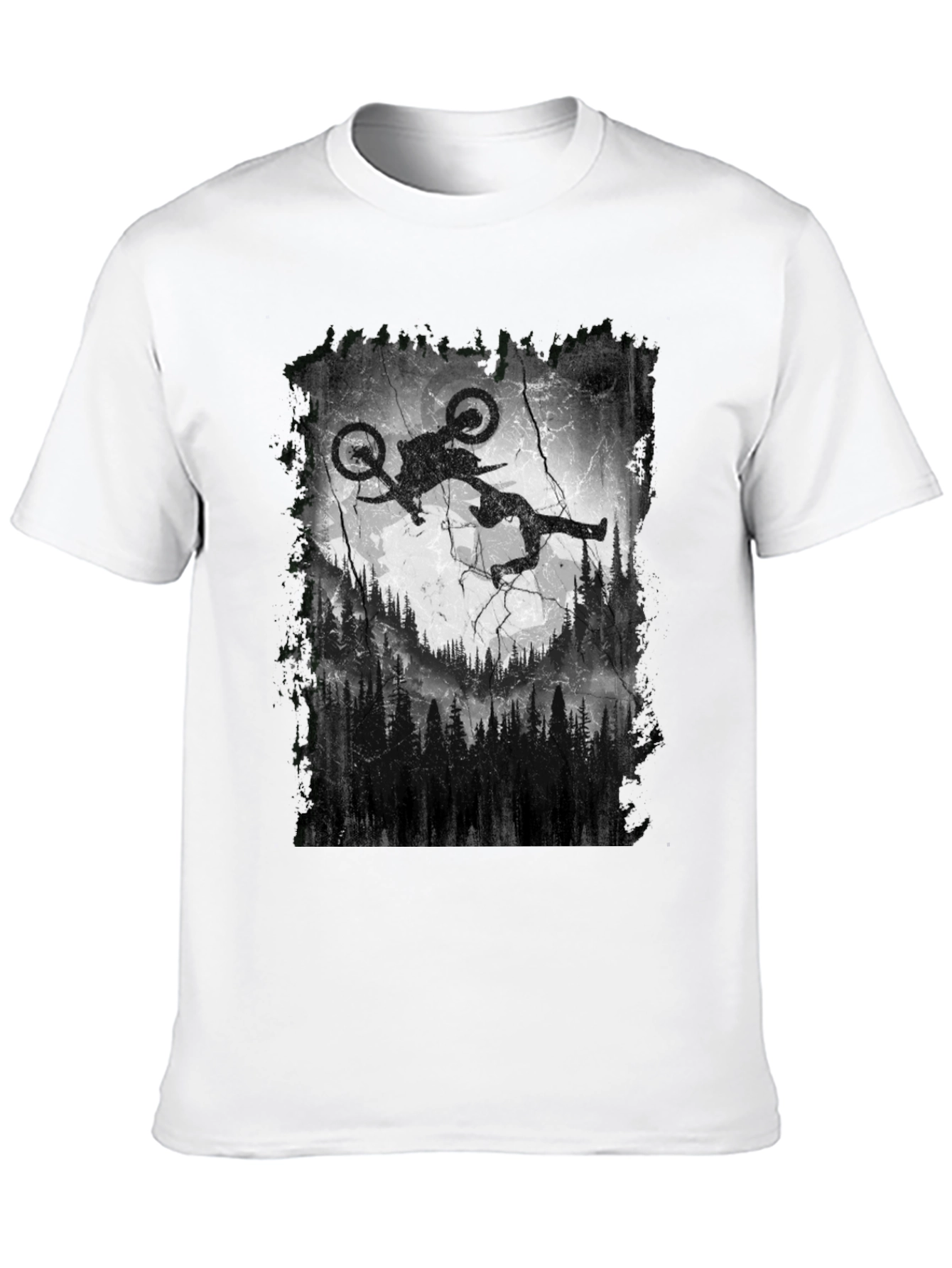 Mountain Bike Silhouette Graphic Tee