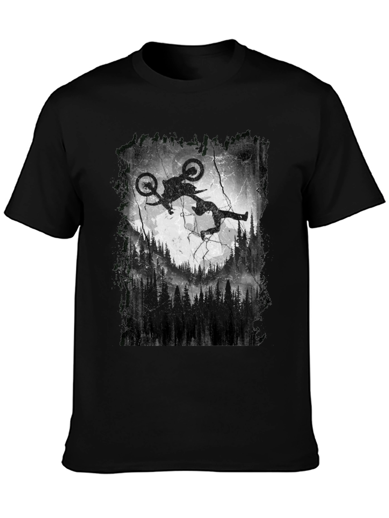 Mountain Bike Silhouette Graphic Tee