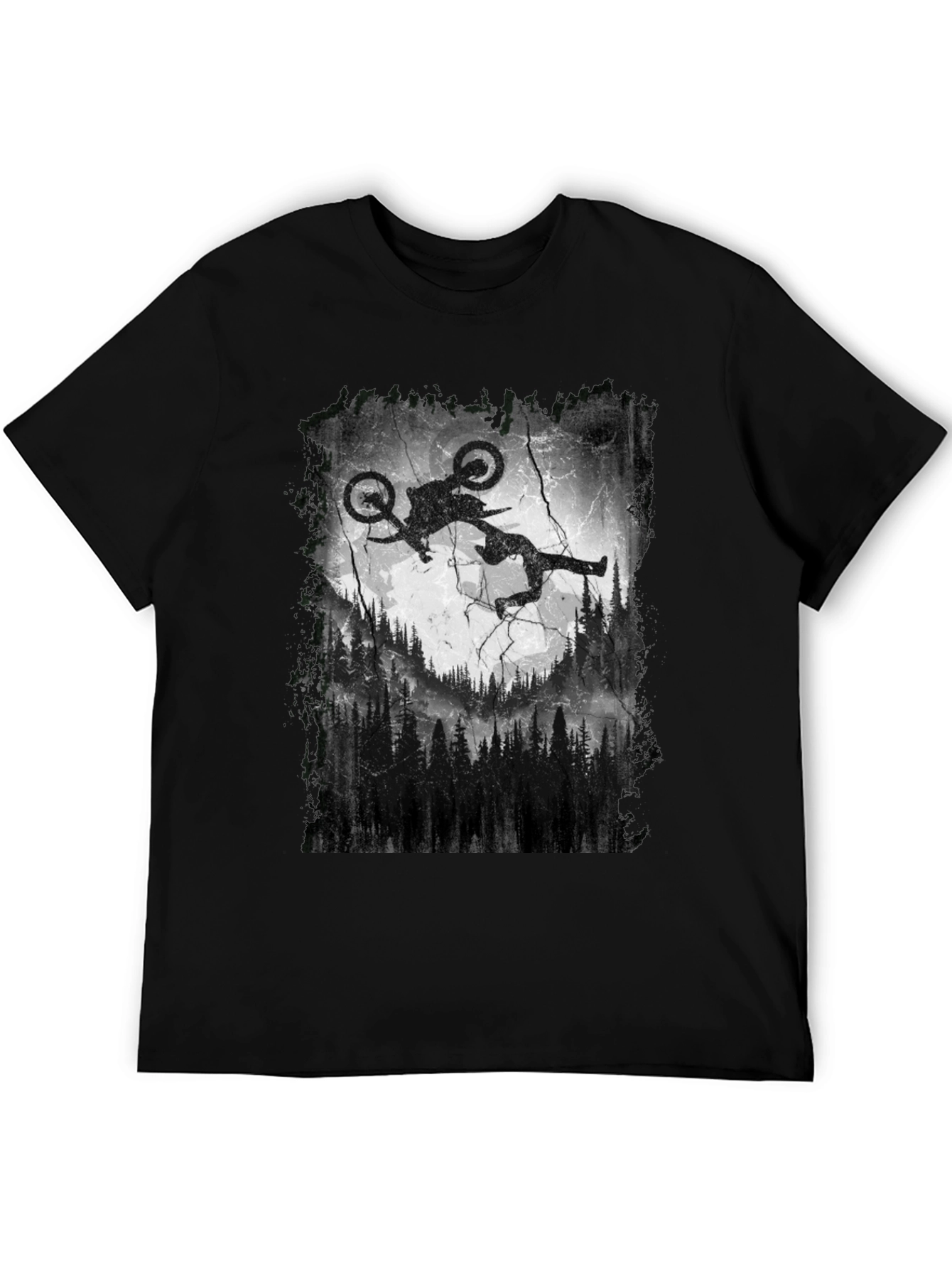 Mountain Bike Silhouette Graphic Tee