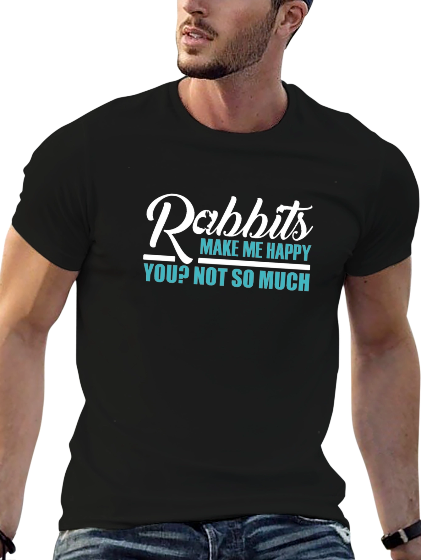 Rabbits Make Me Happy T-Shirt