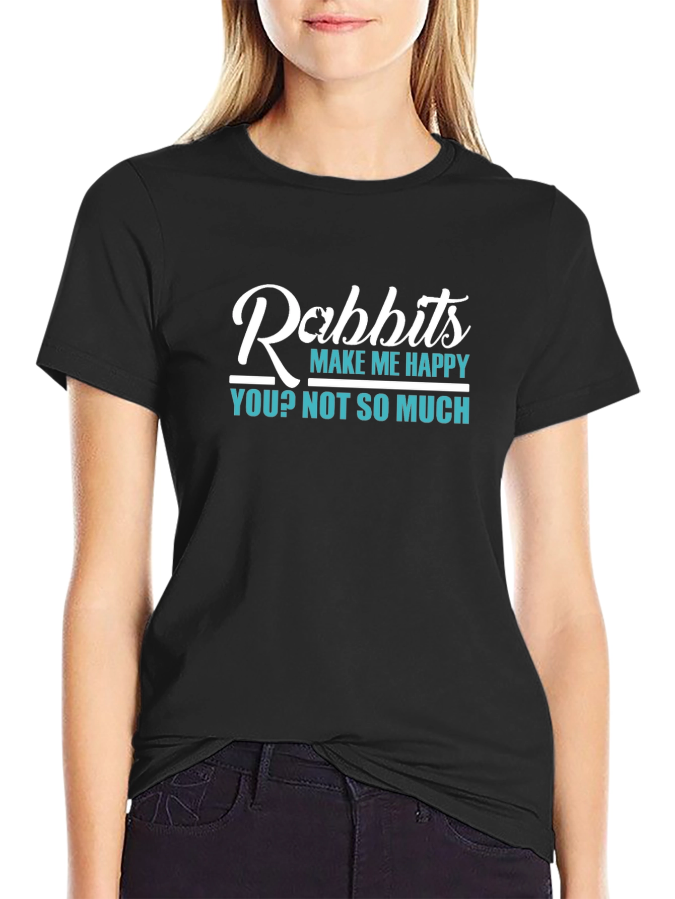 Rabbits Make Me Happy T-Shirt