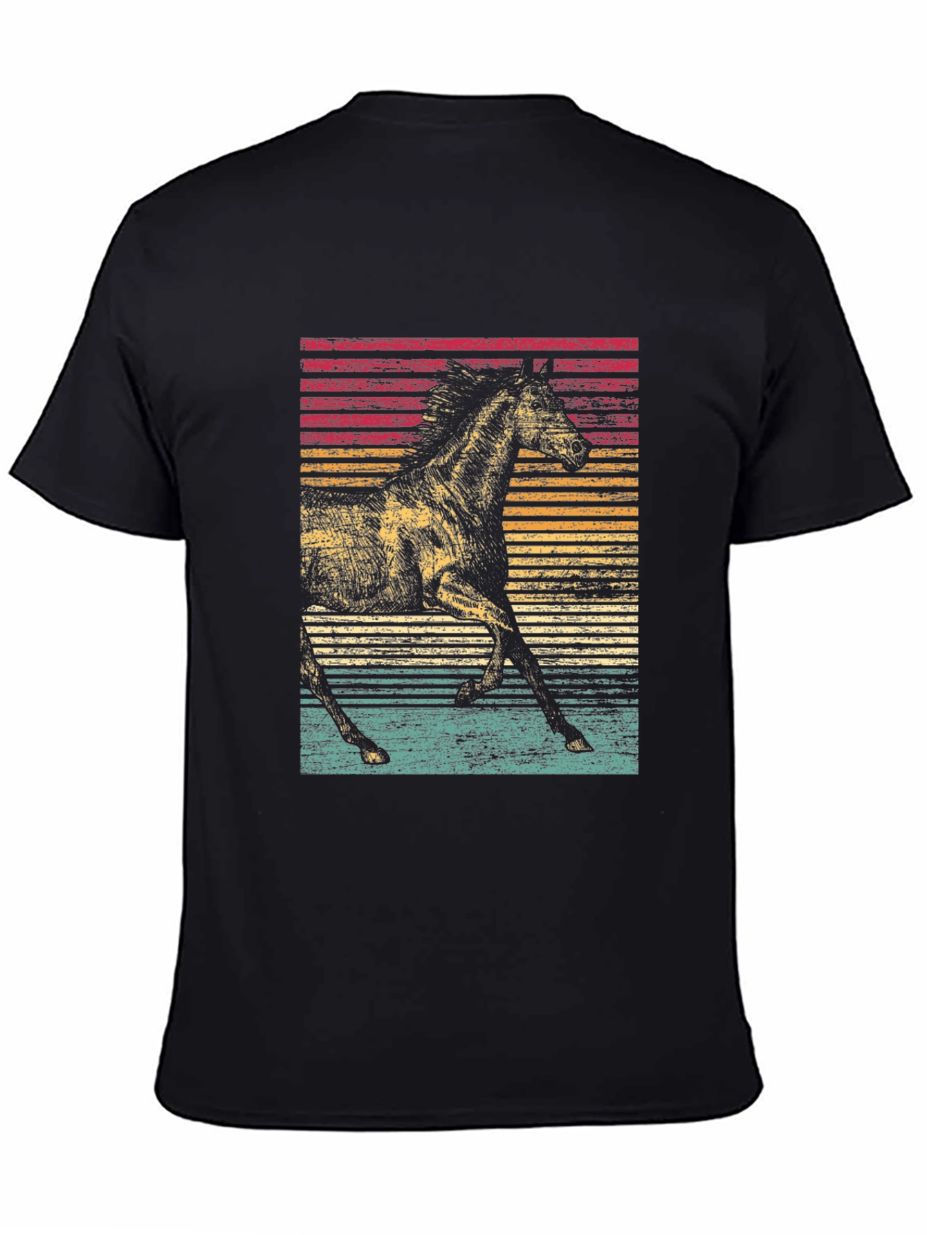 Retro Horse Graphic T-Shirt - Equestrian Style