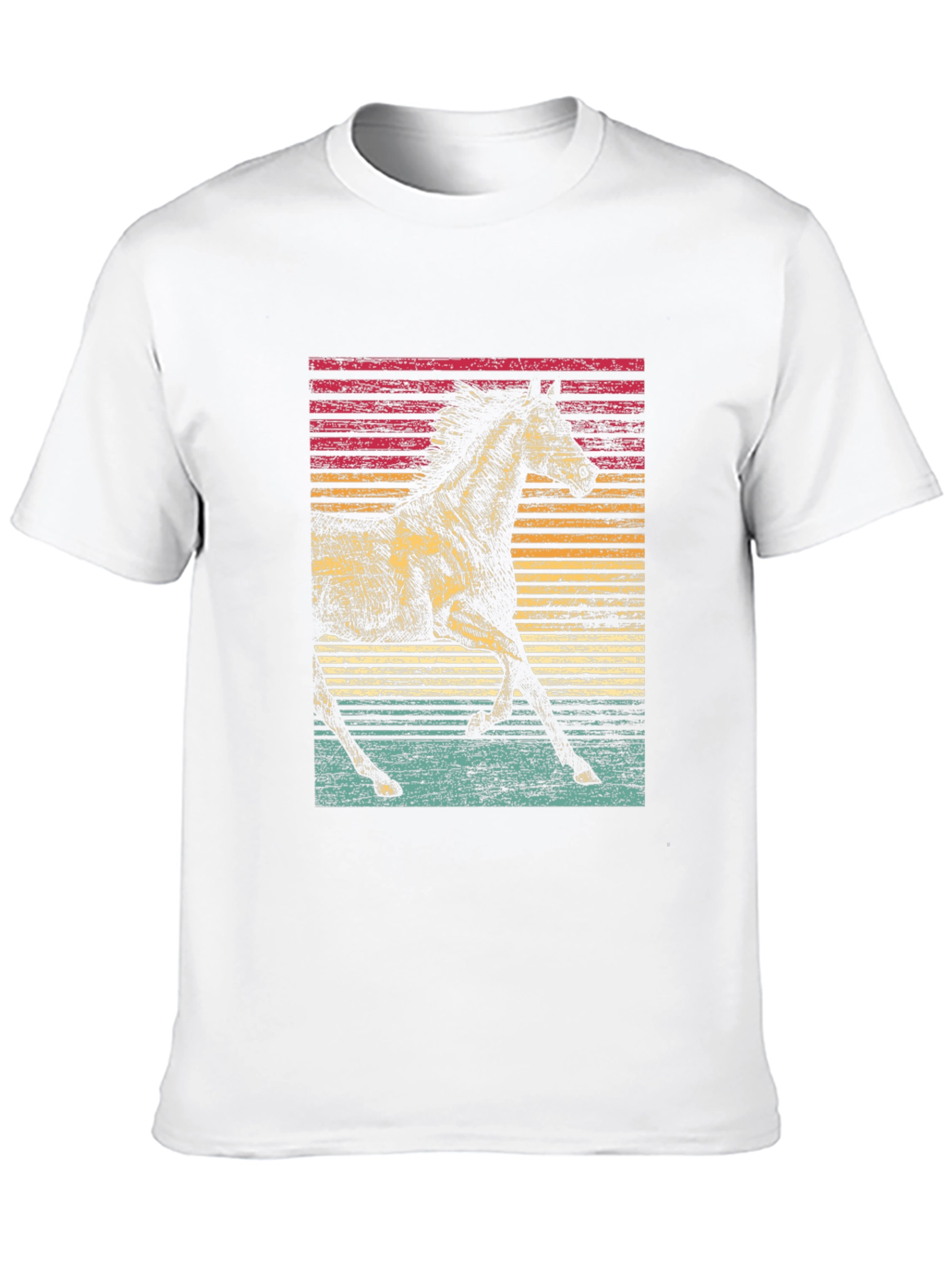 Retro Horse Graphic T-Shirt - Equestrian Style
