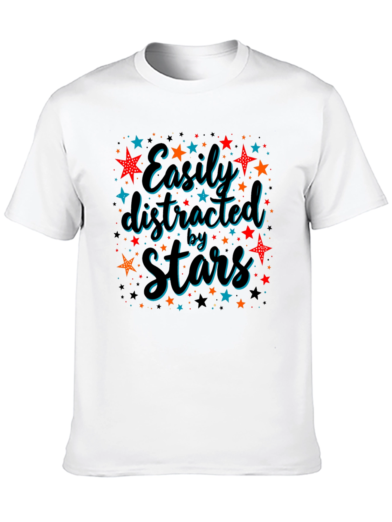 Easily Distracted By Stars Graphic T-Shirt