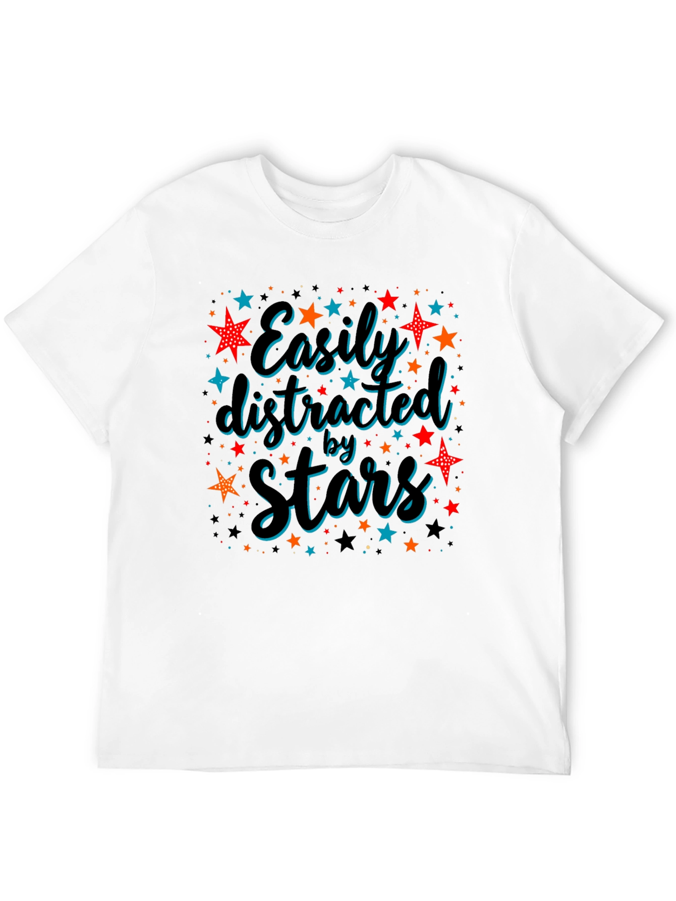 Easily Distracted By Stars Graphic T-Shirt