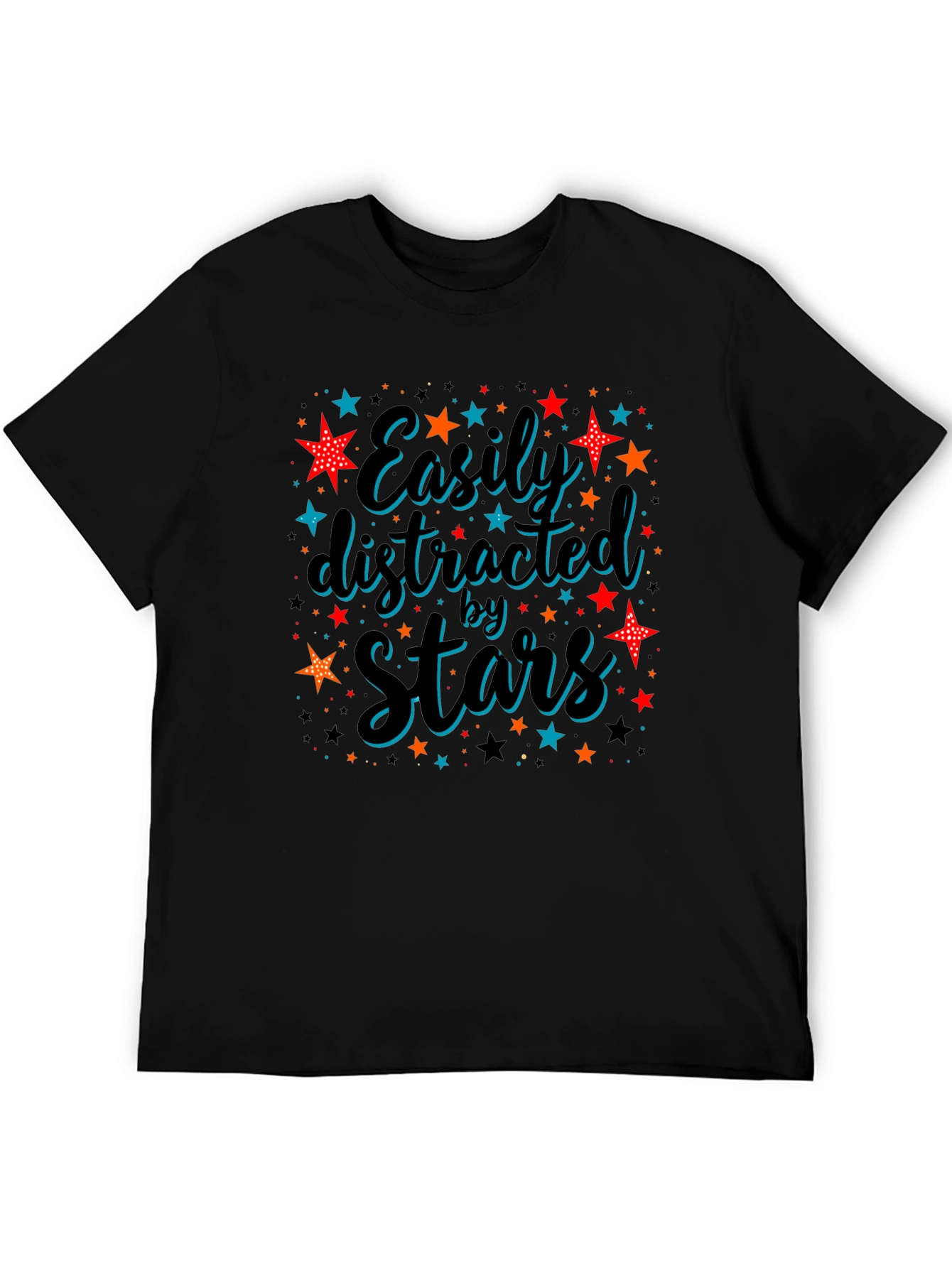 Easily Distracted By Stars Graphic T-Shirt
