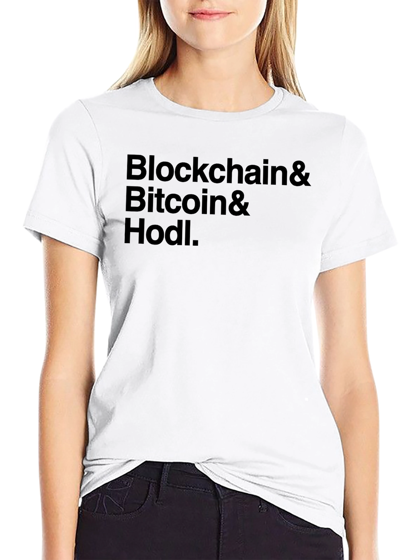 Blockchain Bitcoin Hodl Black T-Shirt