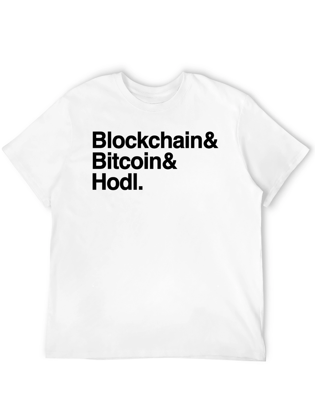Blockchain Bitcoin Hodl Black T-Shirt