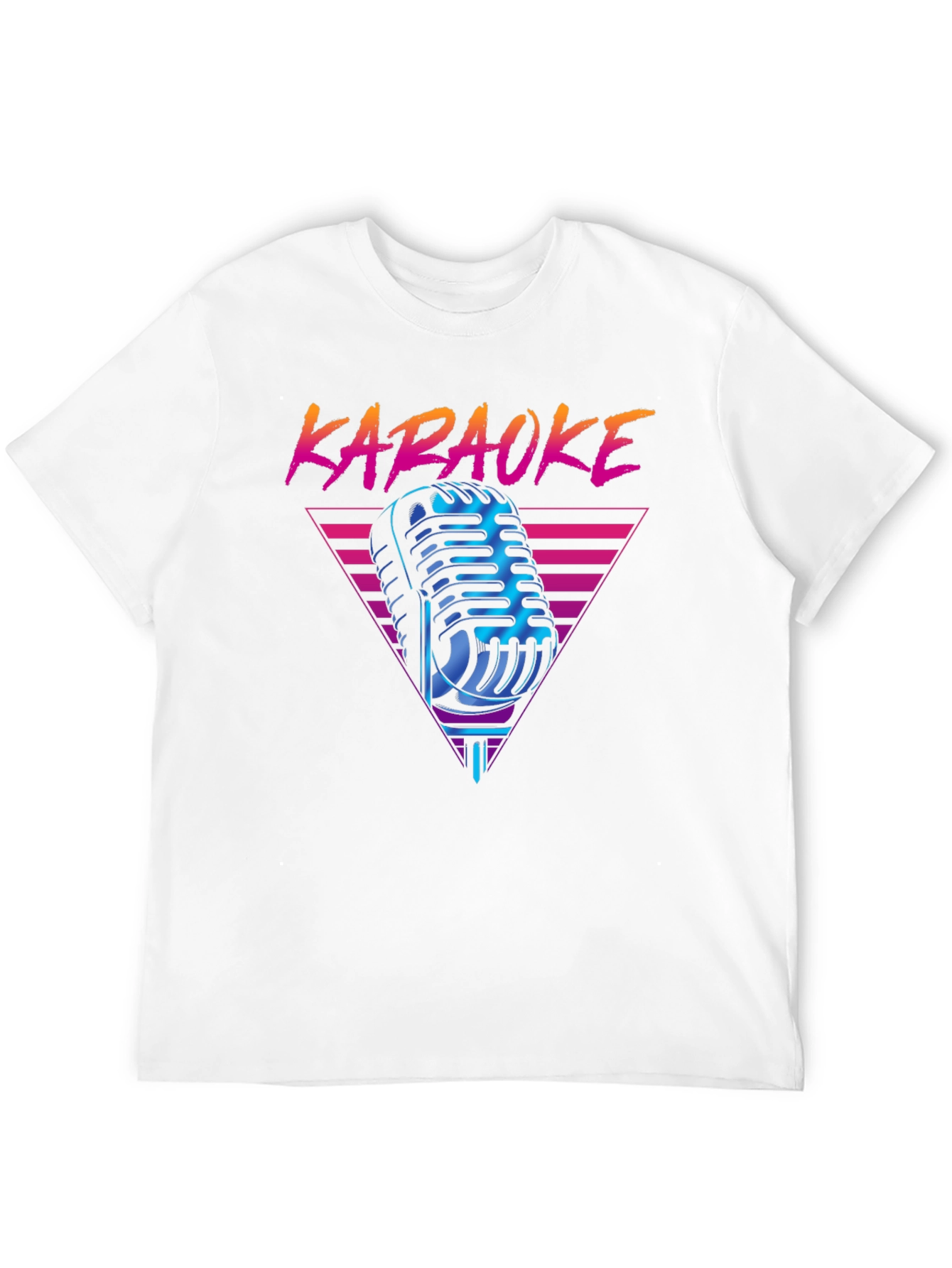 Retro Karaoke Microphone Graphic T-Shirt