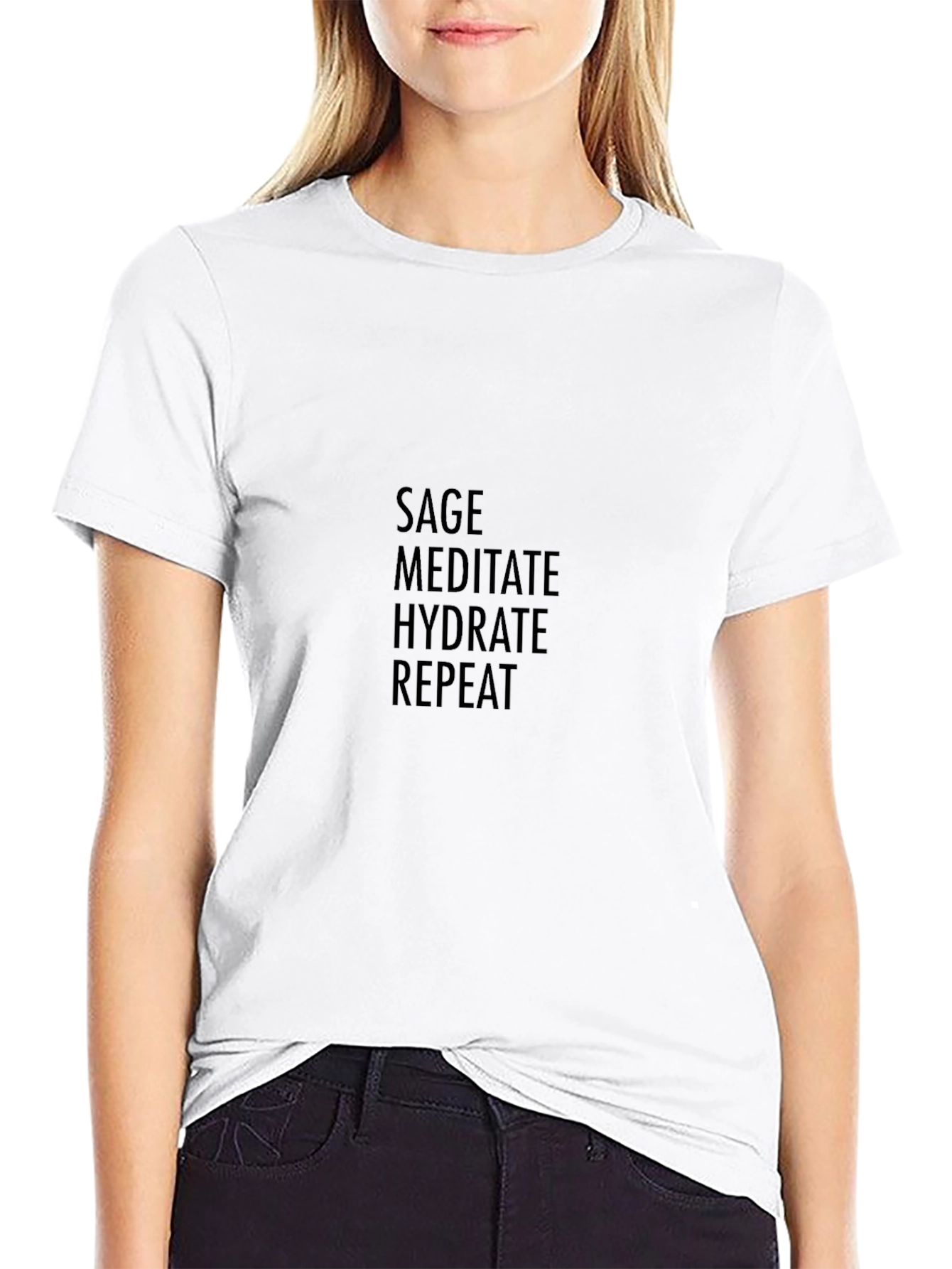 Sage Meditate Hydrate Repeat T-Shirt