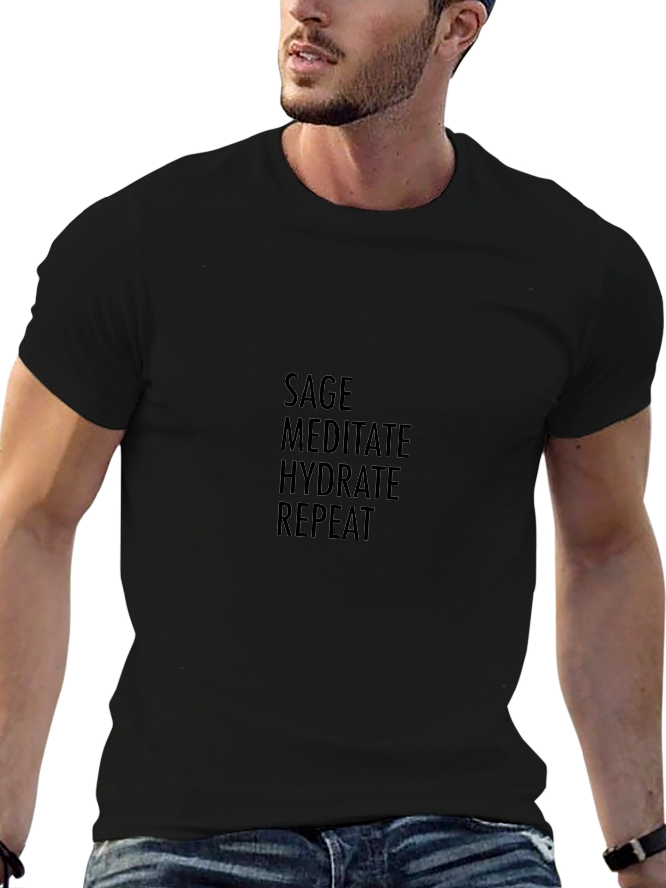 Sage Meditate Hydrate Repeat T-Shirt
