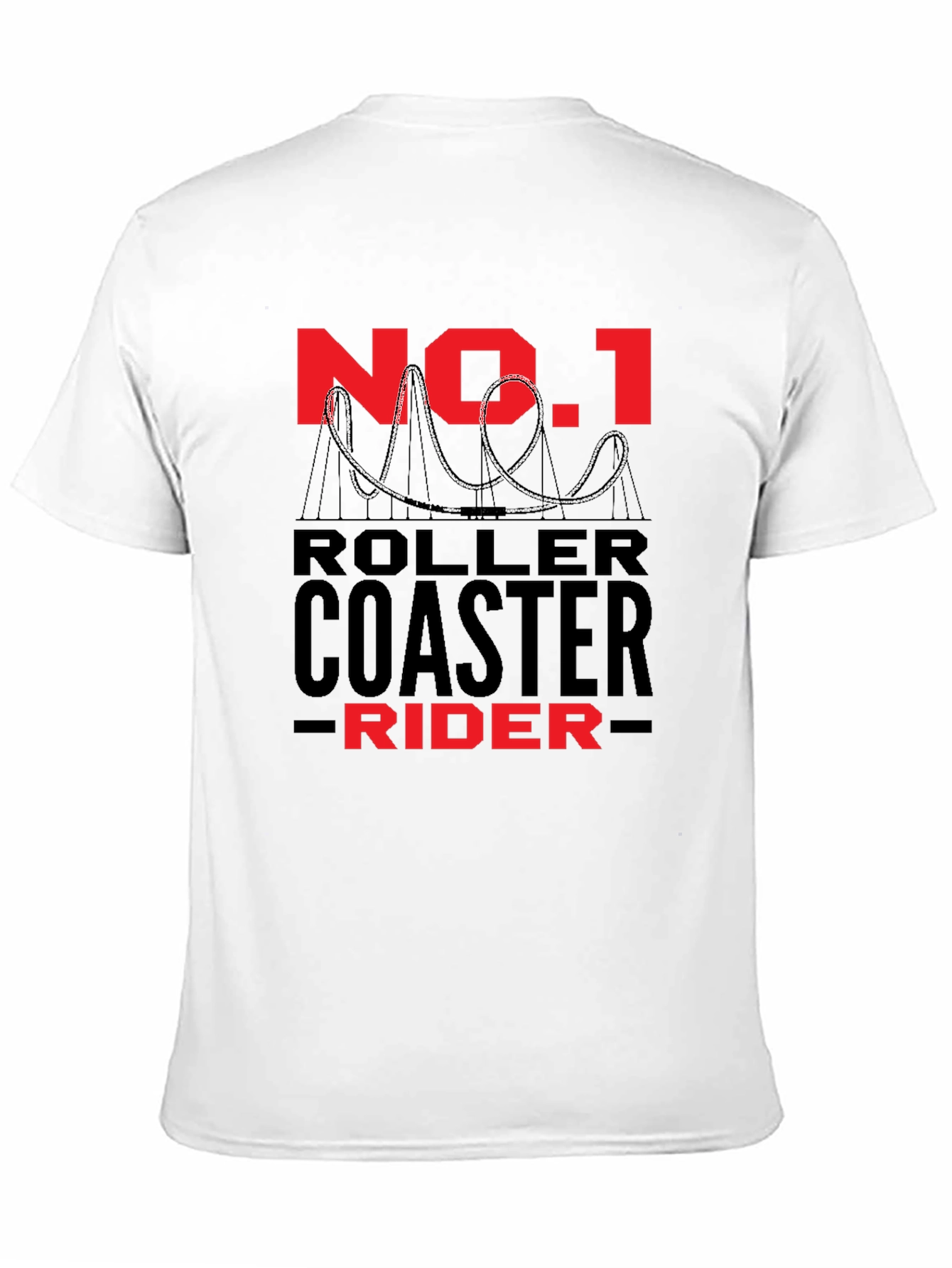 No. 1 Roller Coaster Rider Black Tee