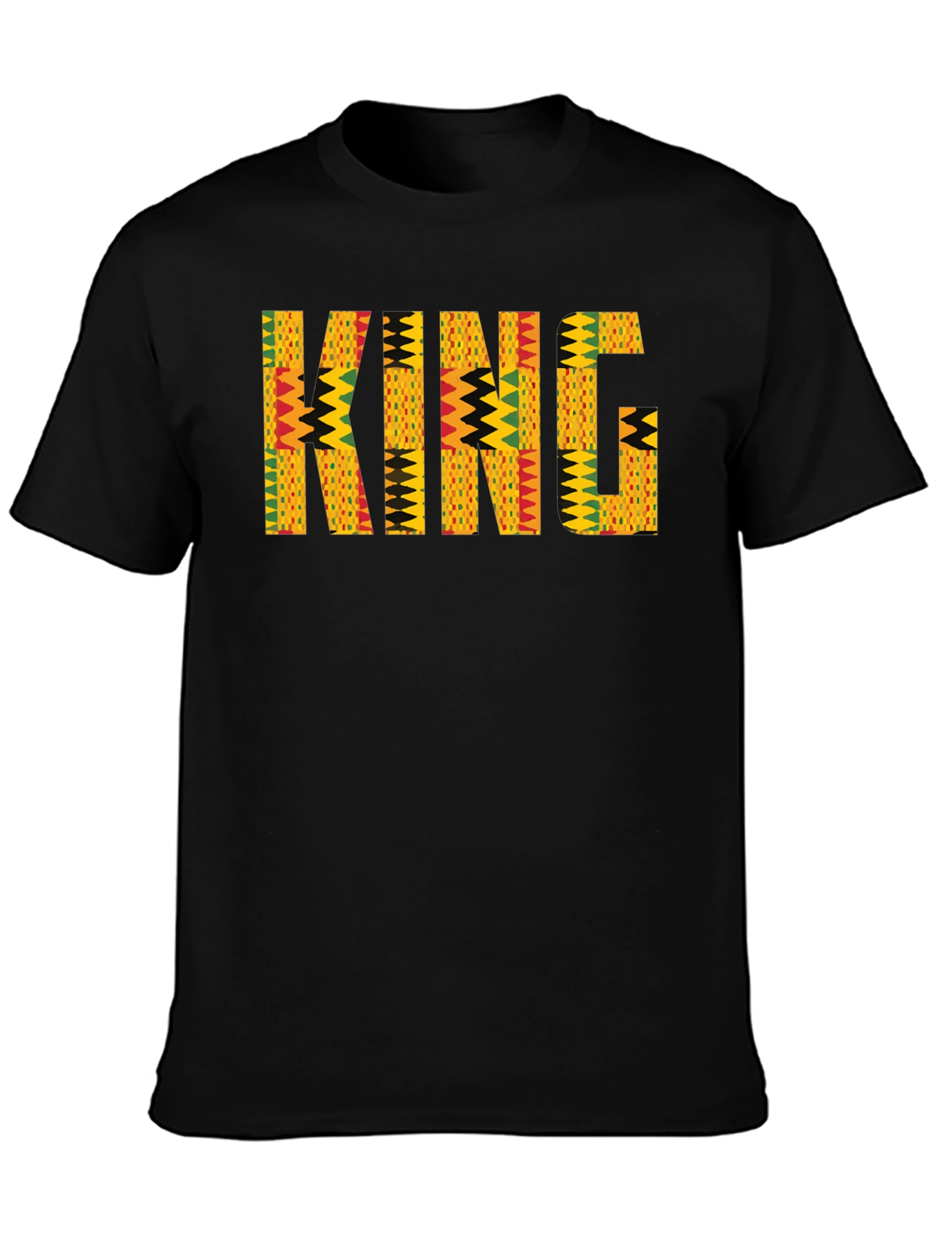 King African Print Mens T-Shirt