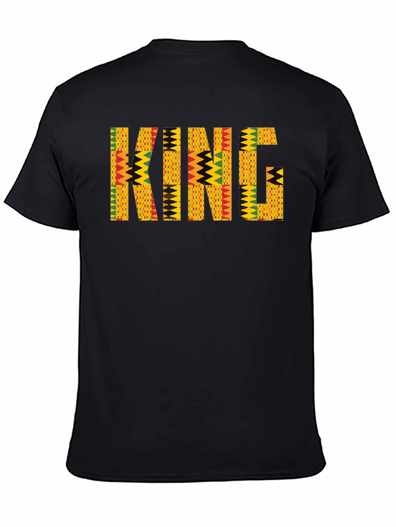 King African Print Mens T-Shirt