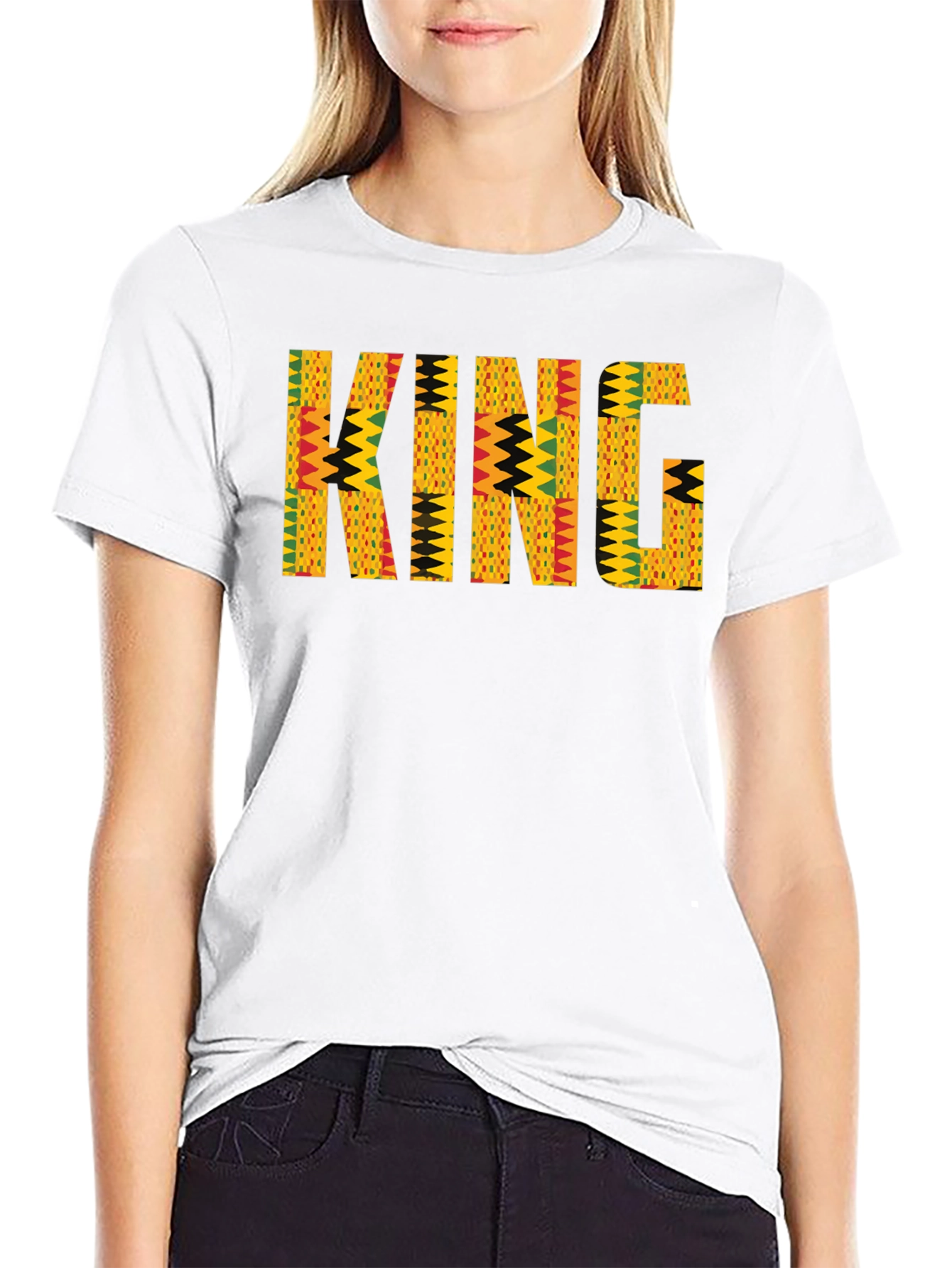 King African Print Mens T-Shirt