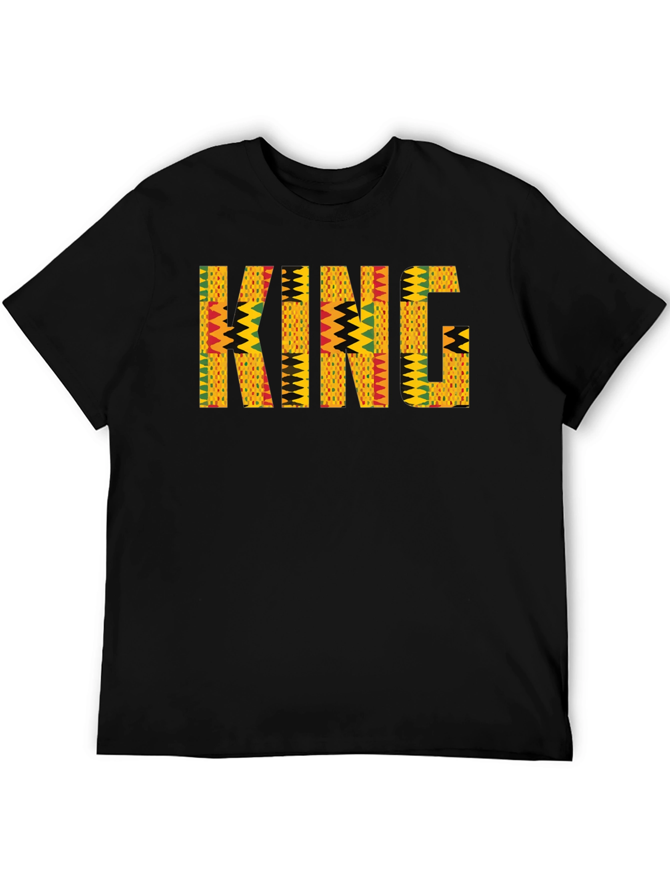 King African Print Mens T-Shirt
