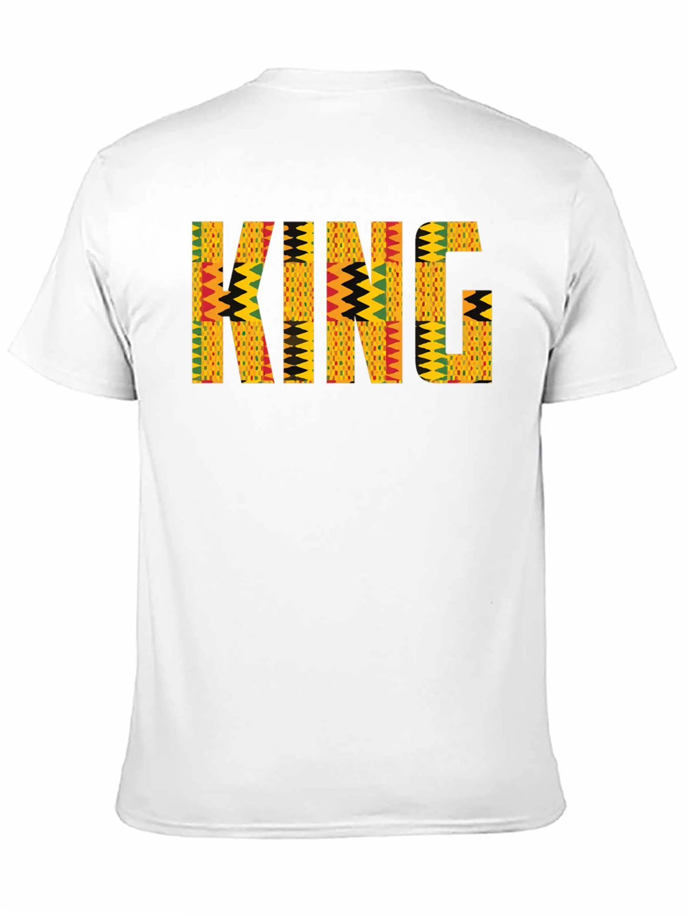 King African Print Mens T-Shirt