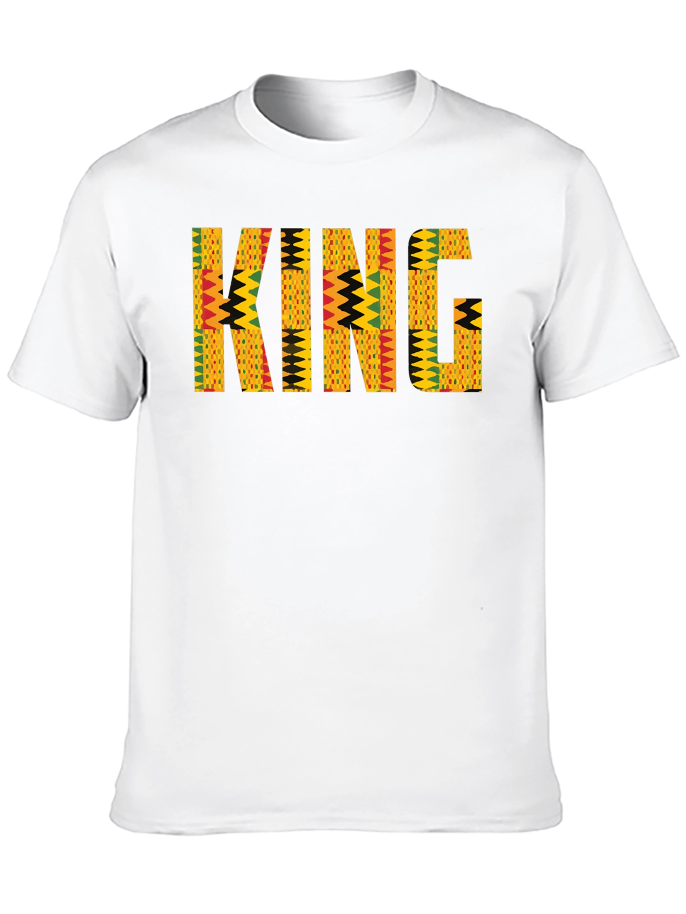 King African Print Mens T-Shirt