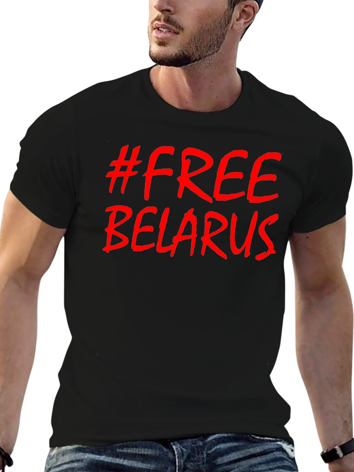 Free Belarus Graphic Tee - Protest Shirt